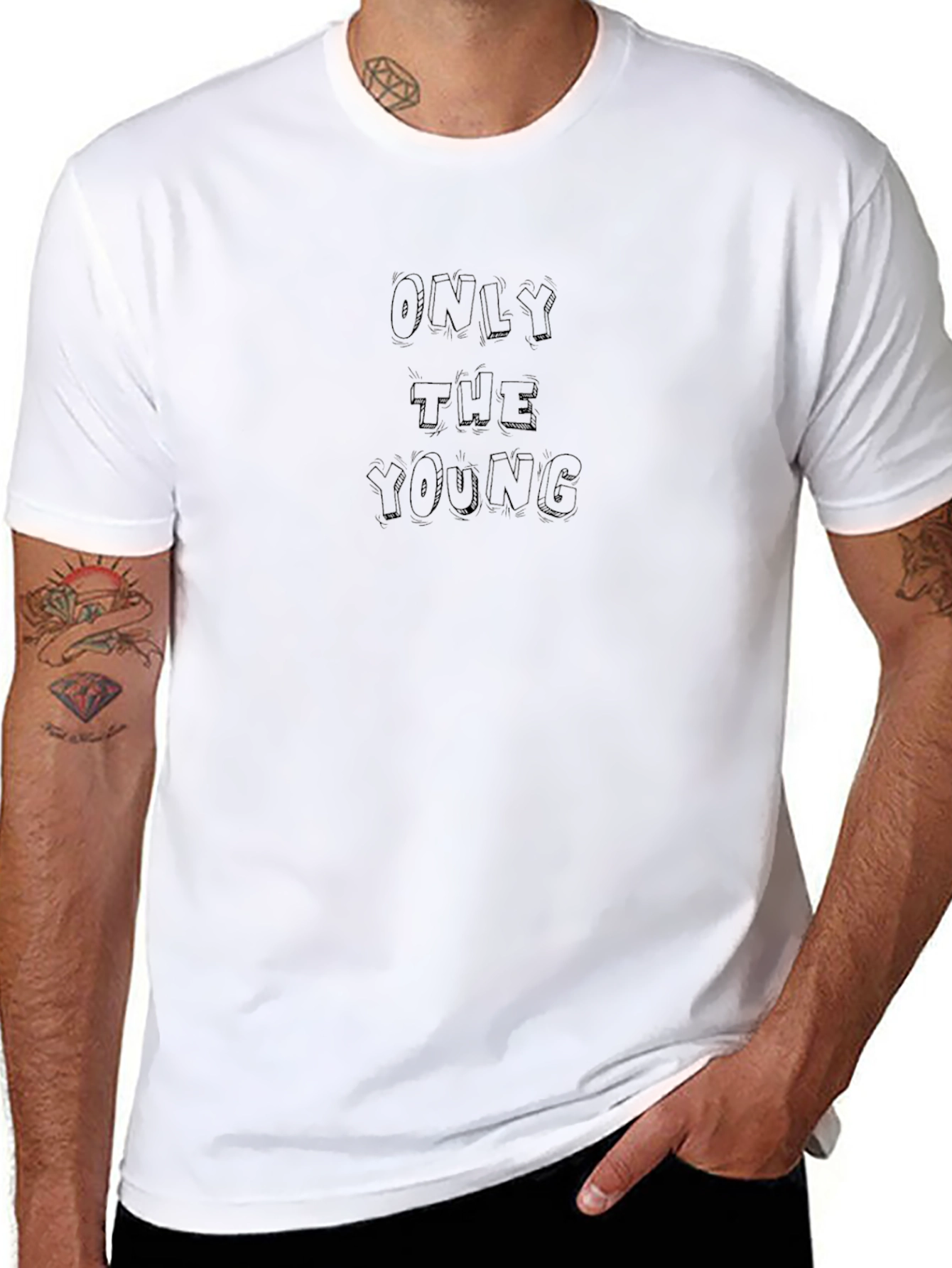 Only The Young Graphic Tee - Black Unisex T-Shirt