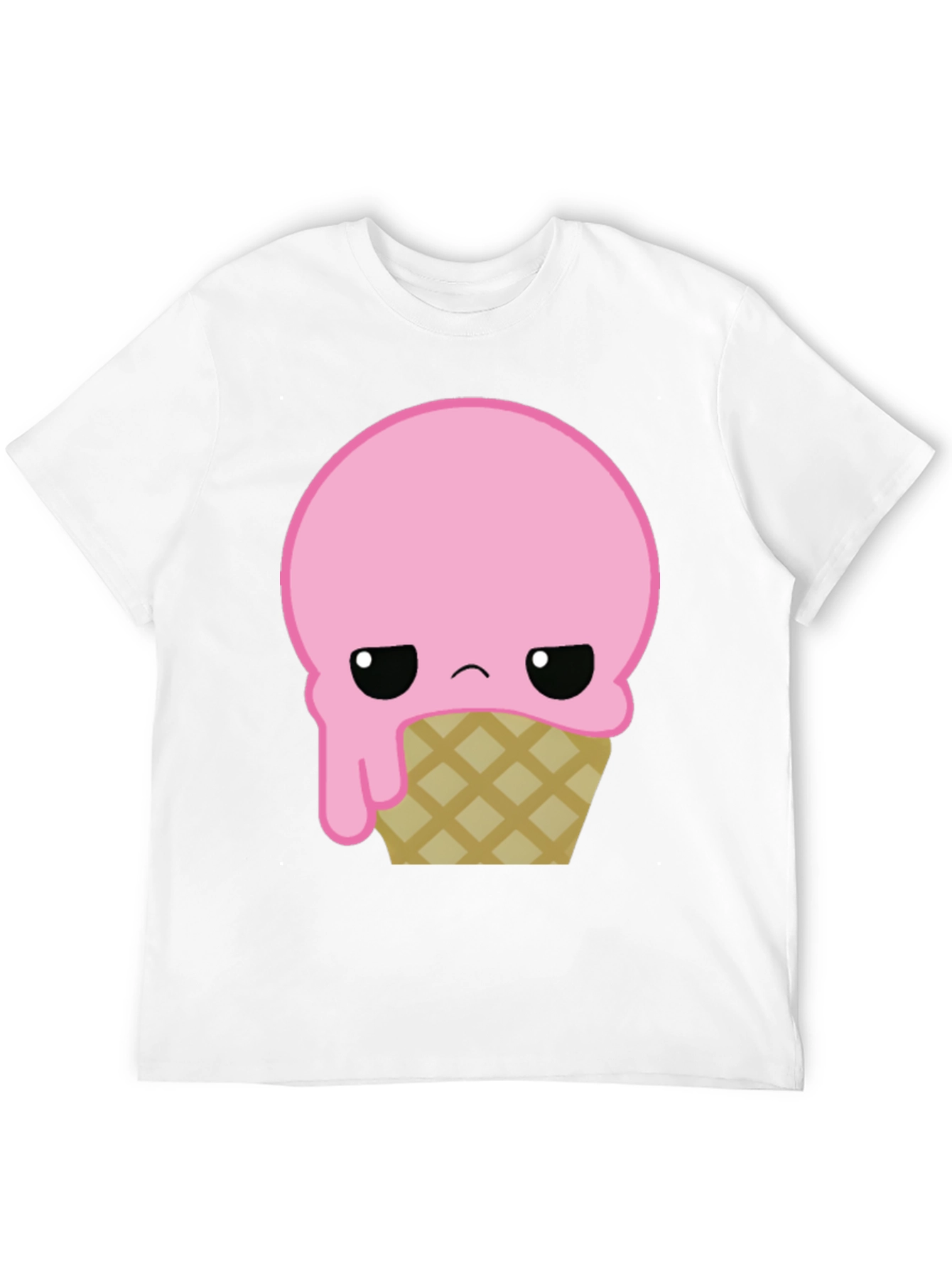 Sad Ice Cream Cone Graphic T-Shirt