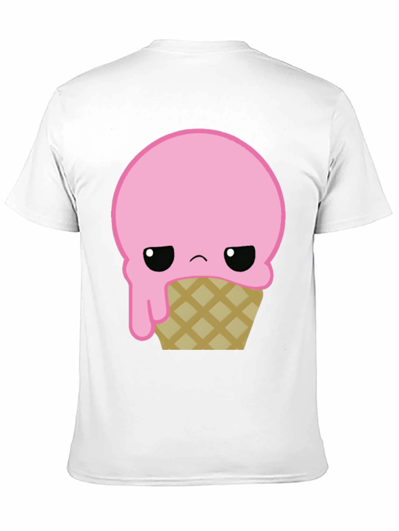 Sad Ice Cream Cone Graphic T-Shirt