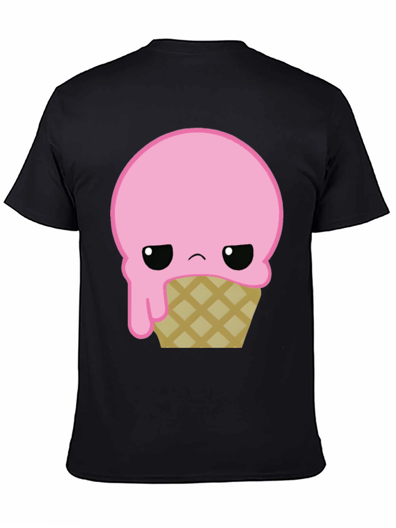 Sad Ice Cream Cone Graphic T-Shirt