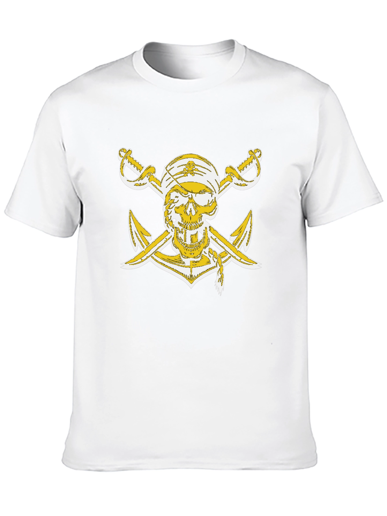 Pirate Skull Anchor Graphic T-Shirt