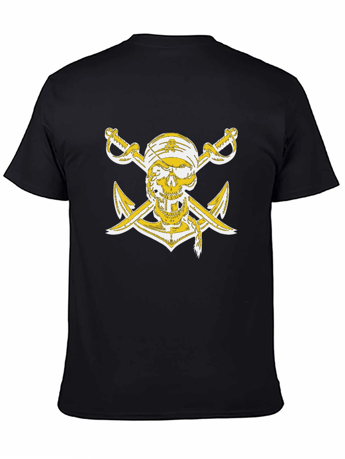 Pirate Skull Anchor Graphic T-Shirt