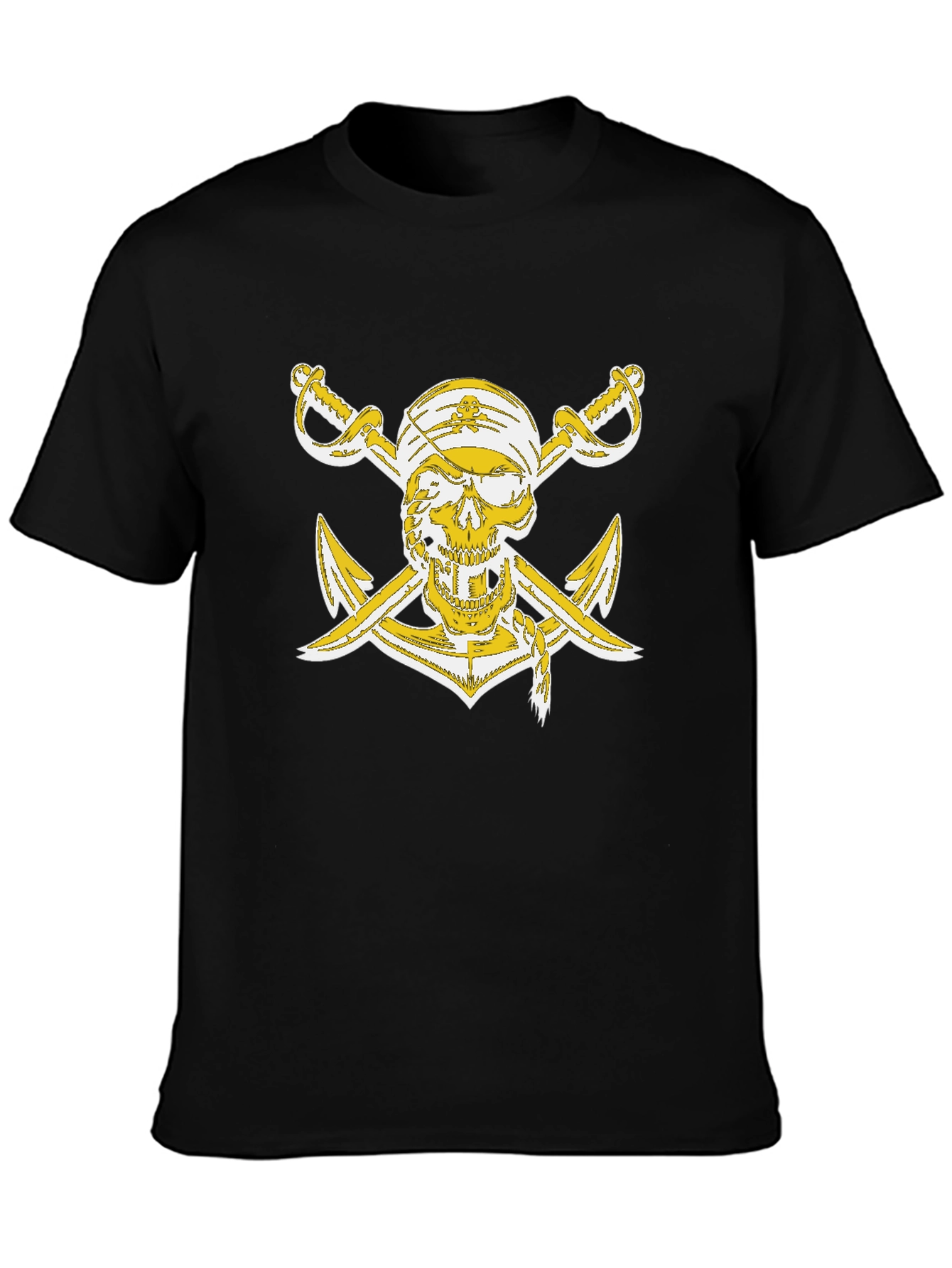 Pirate Skull Anchor Graphic T-Shirt