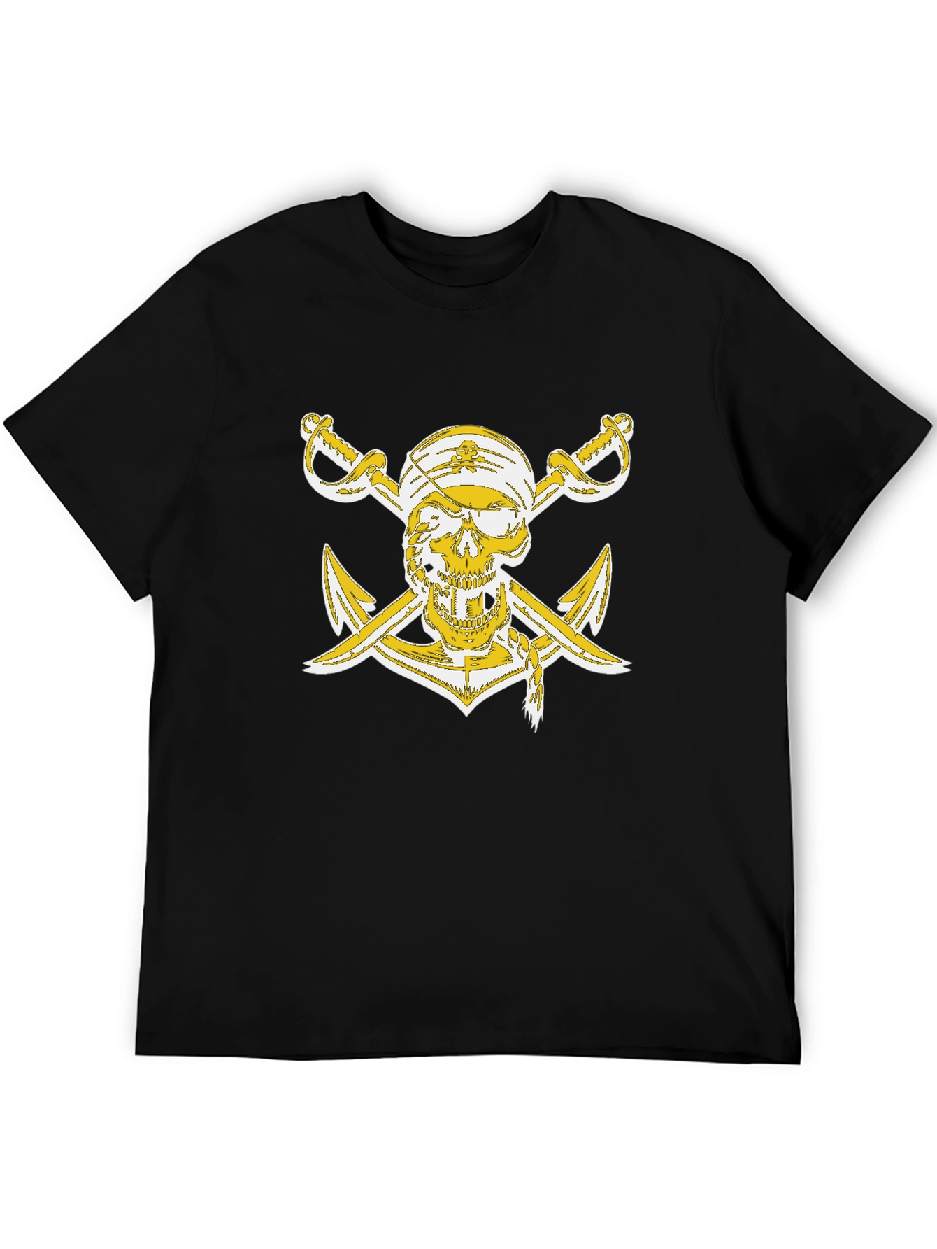 Pirate Skull Anchor Graphic T-Shirt