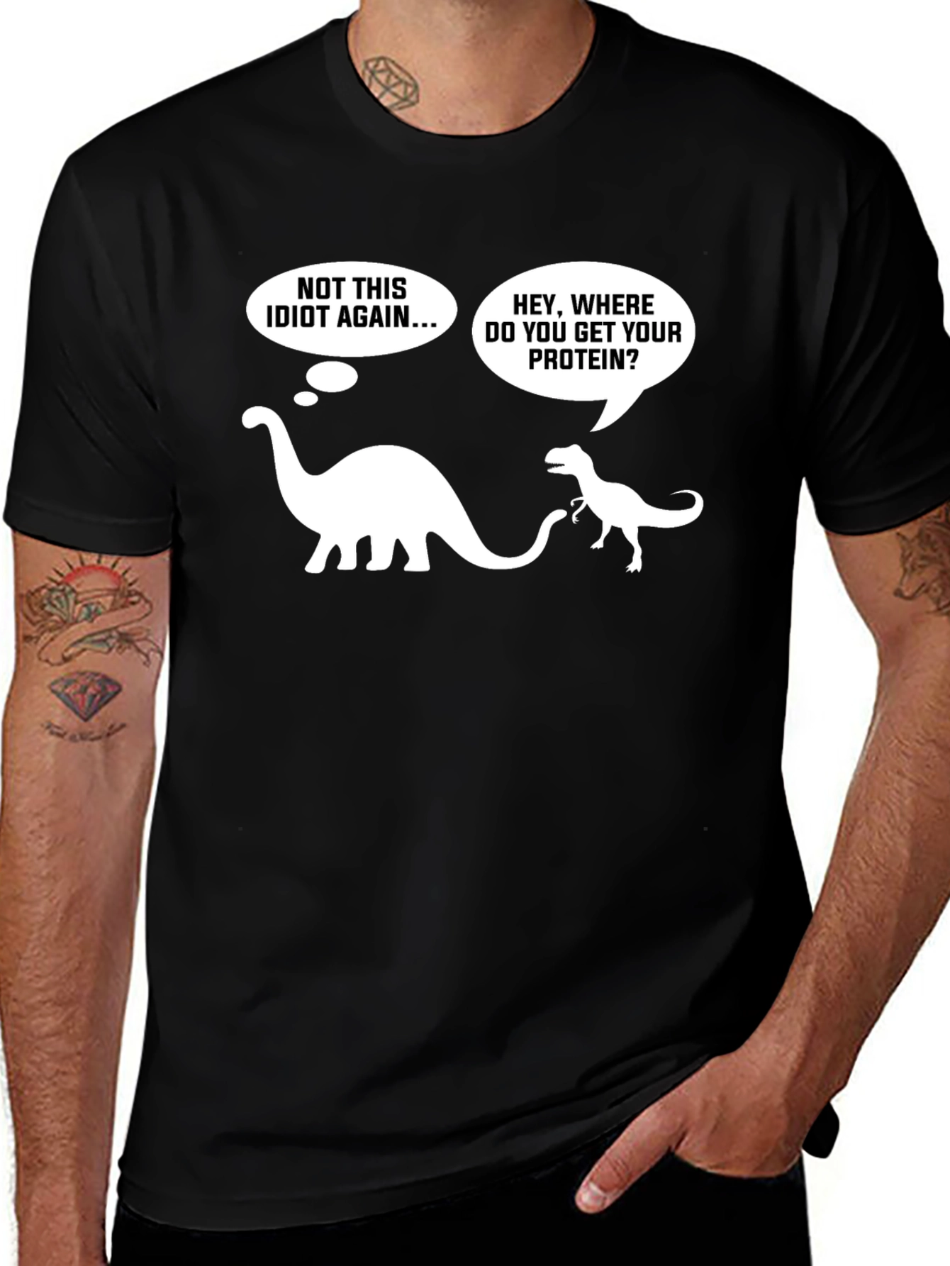 Dino Protein T-Shirt - Vegan Humor