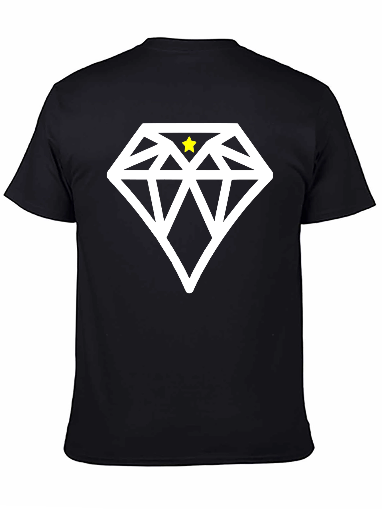 Diamond Star Graphic Black T-Shirt