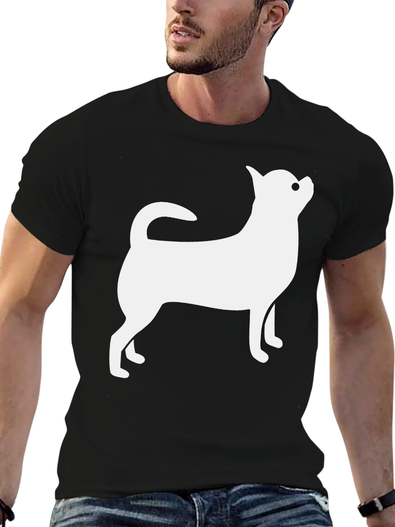 Dog Lovers Graphic Tee - Cute Chihuahua Design