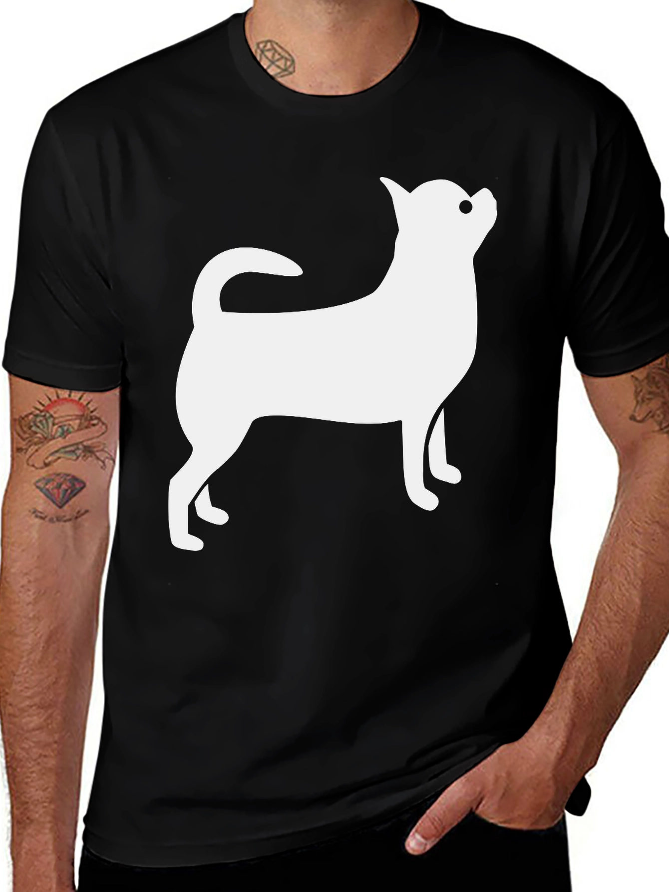 Dog Lovers Graphic Tee - Cute Chihuahua Design