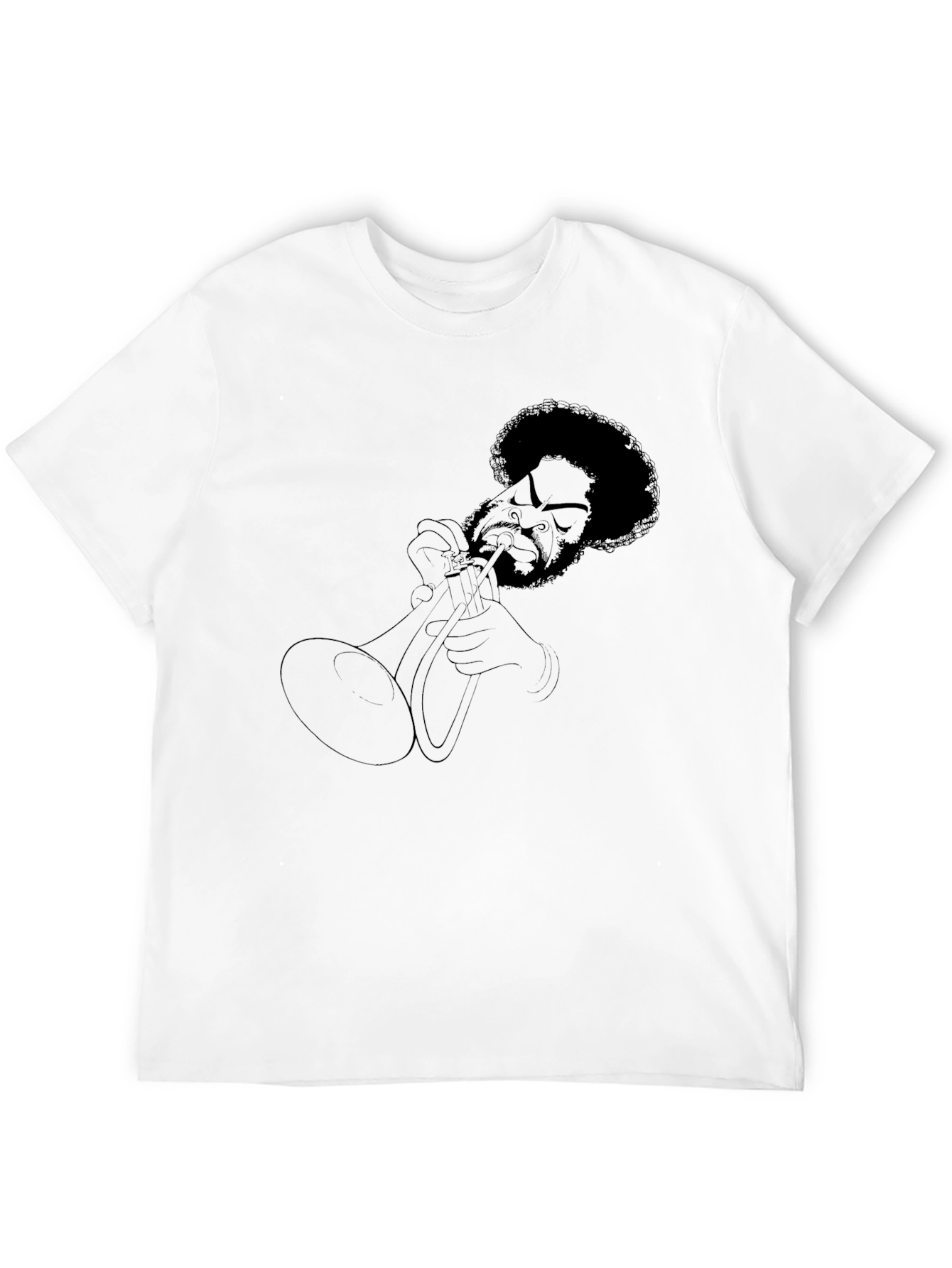 Black Jazz Musician T-Shirt