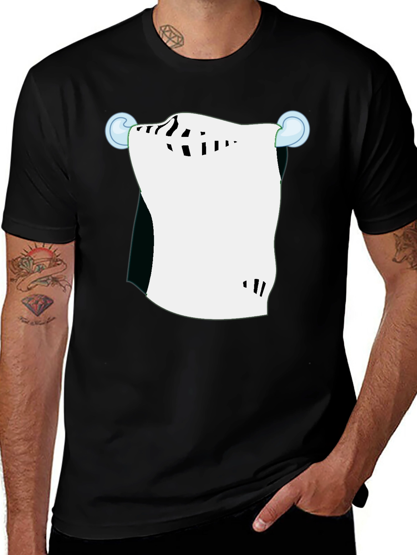 Novelty Towel Rack Graphic T-Shirt
