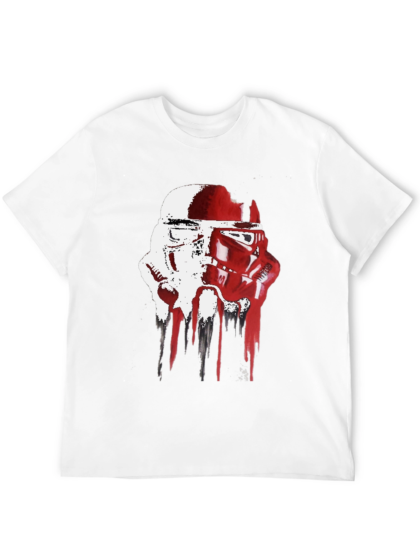 Stormtrooper Helmet Drip Graphic T-Shirt