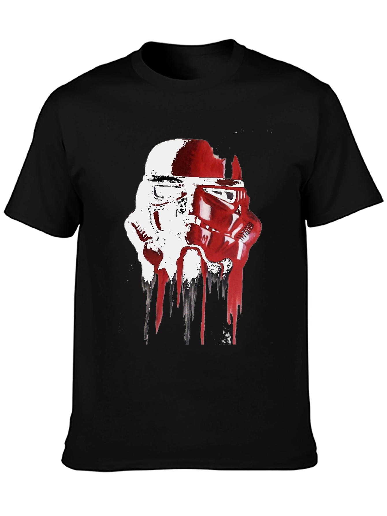 Stormtrooper Helmet Drip Graphic T-Shirt