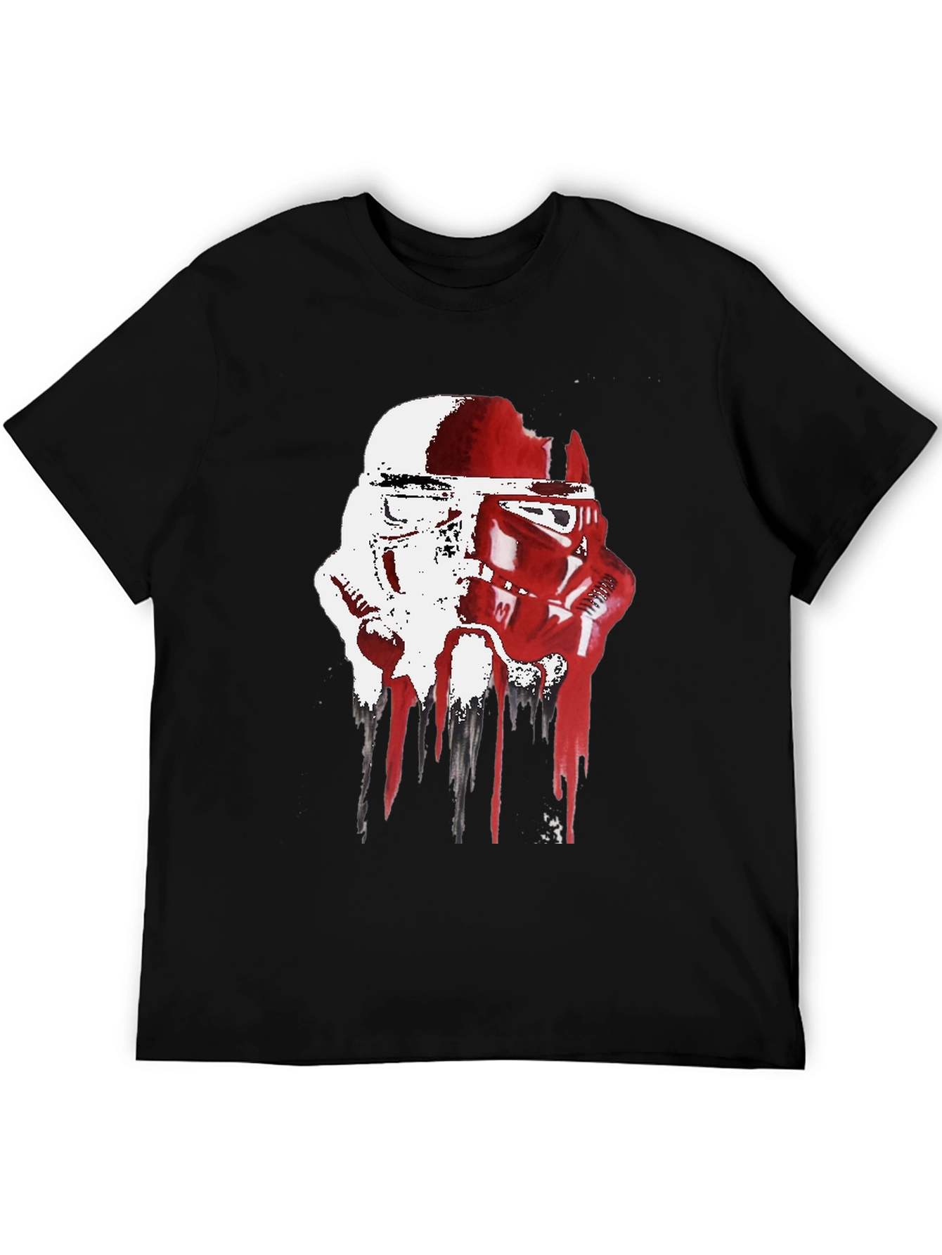 Stormtrooper Helmet Drip Graphic T-Shirt