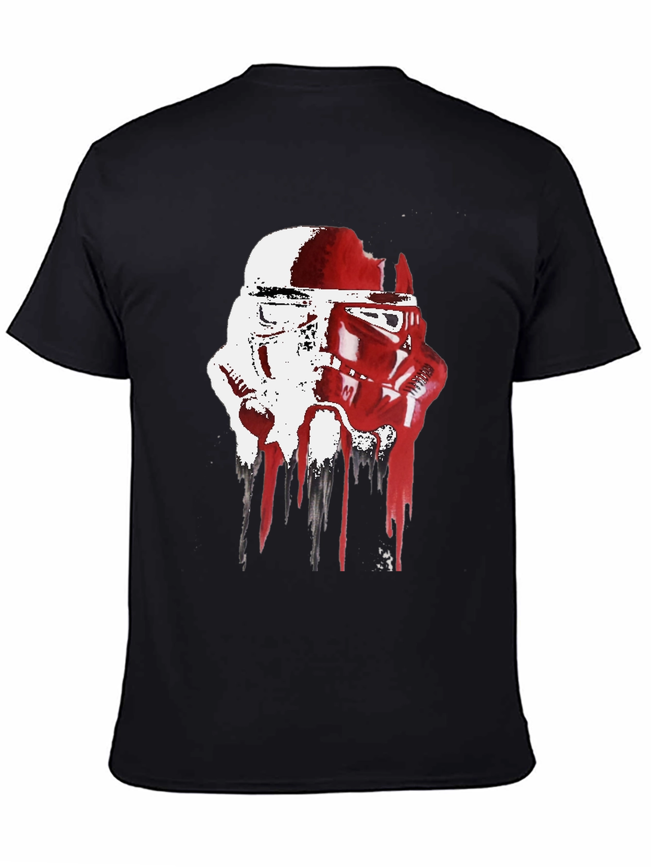 Stormtrooper Helmet Drip Graphic T-Shirt