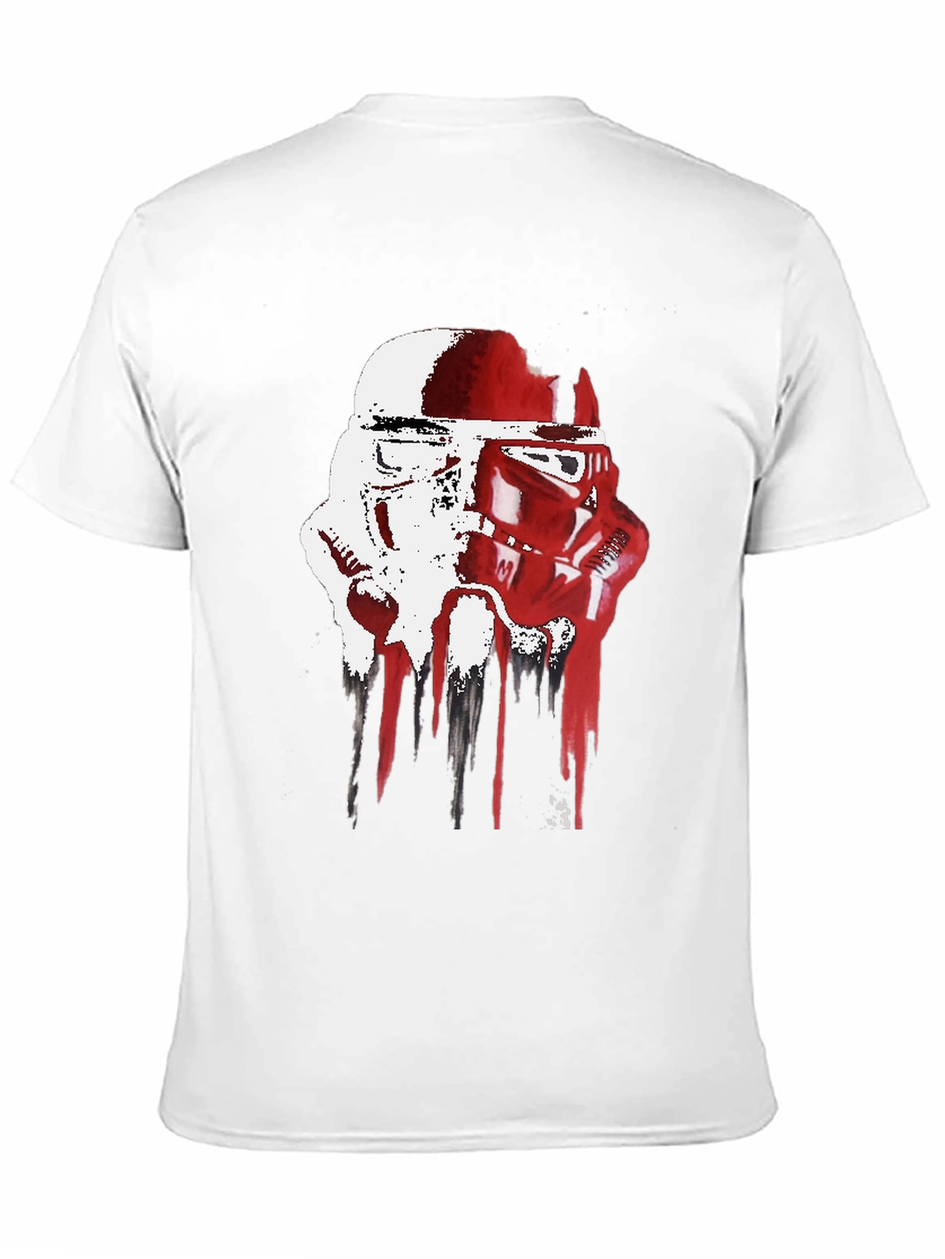 Stormtrooper Helmet Drip Graphic T-Shirt