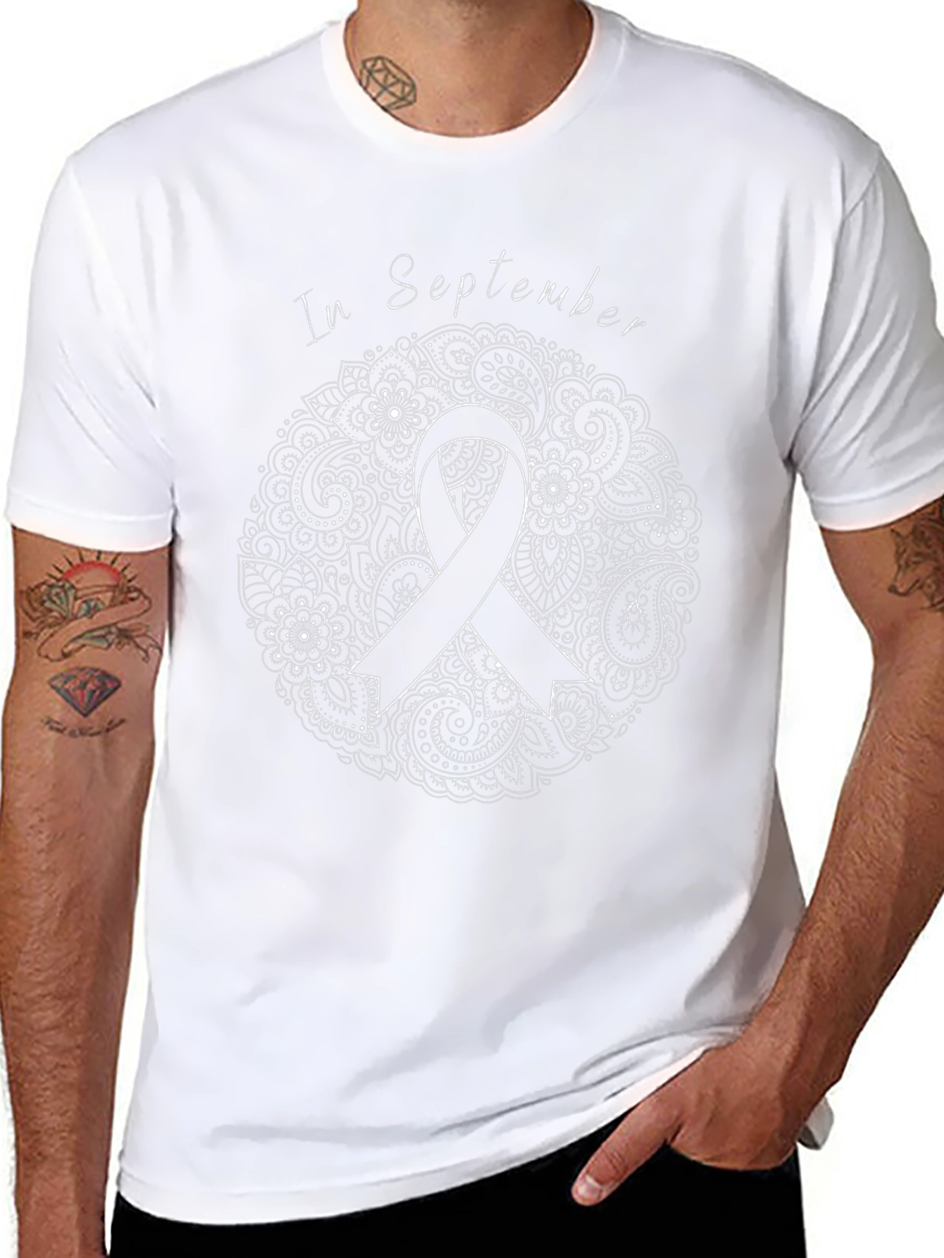In September Awareness Ribbon Graphic Tee