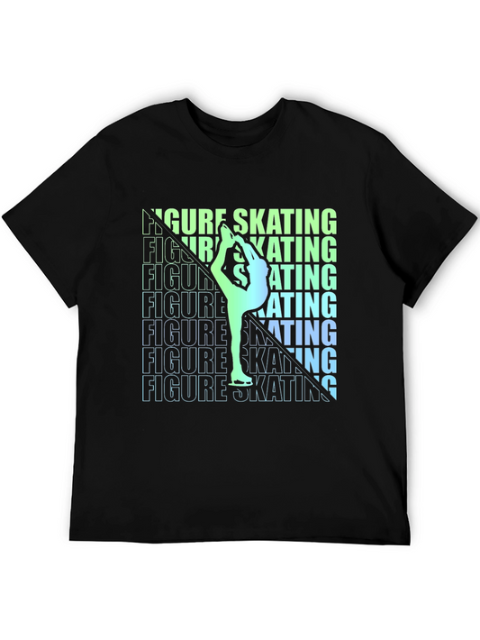 Figure Skating Graphic Tee - Stylish Athlete T-Shirt