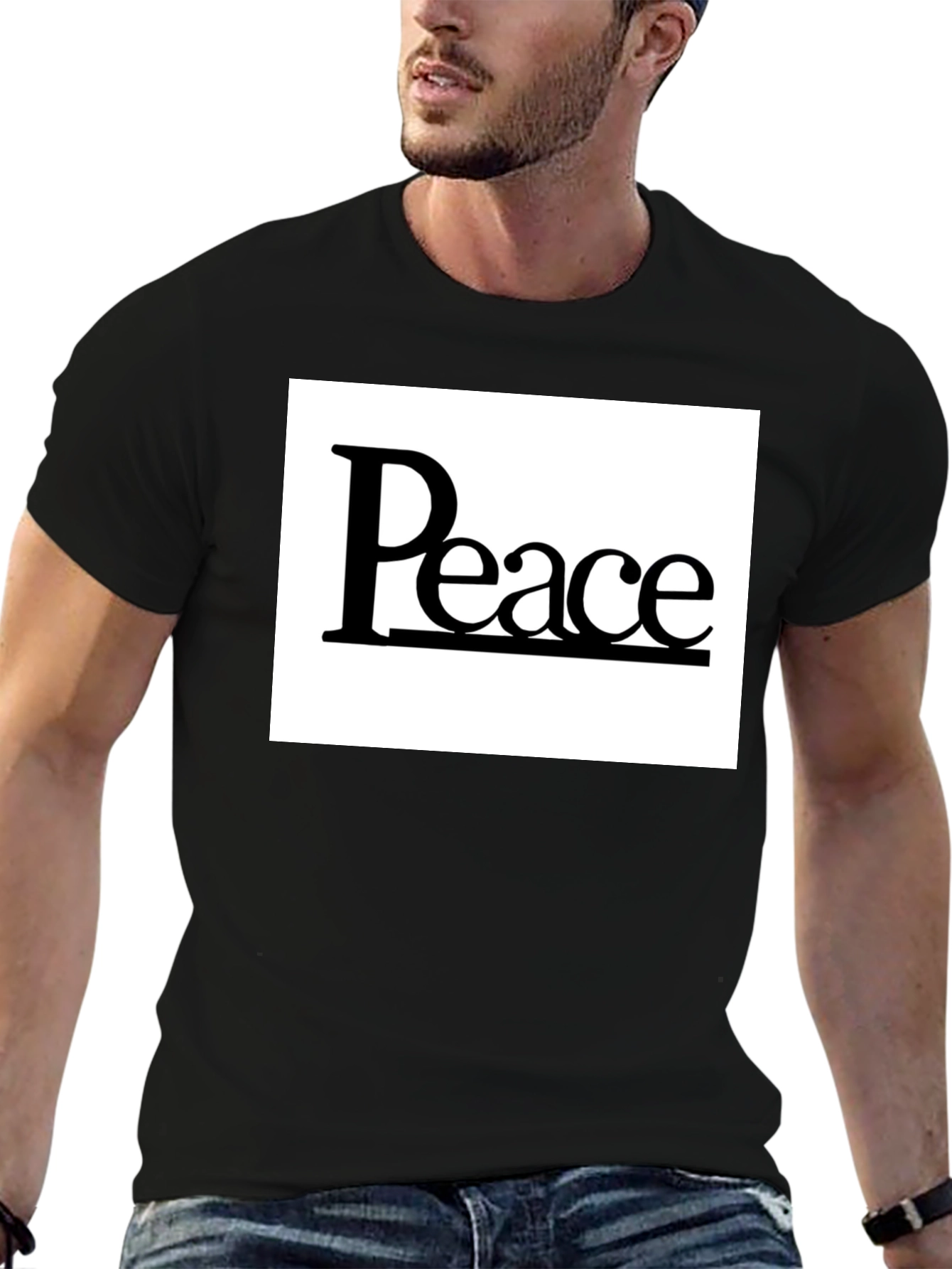 Peace Graphic Tee - Classic Black