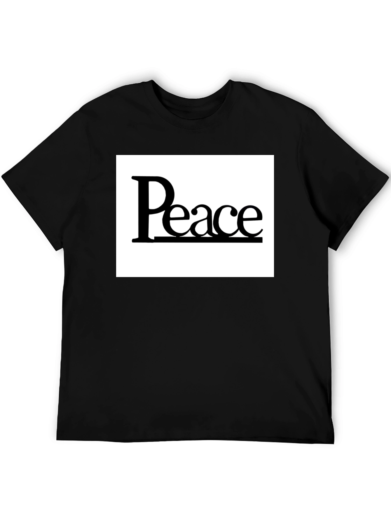 Peace Graphic Tee - Classic Black