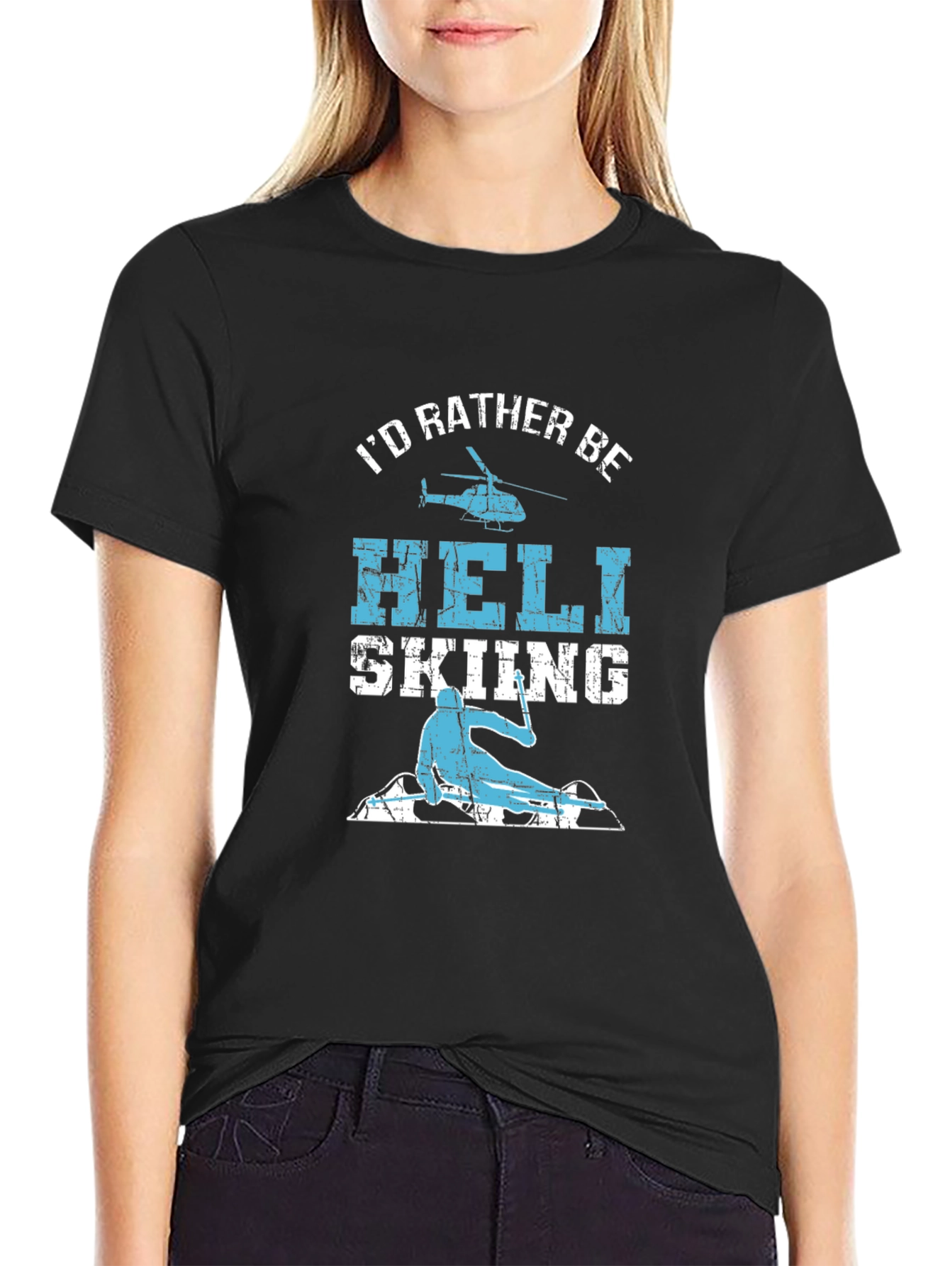 Heli Skiing T-Shirt - Adventure Ready!