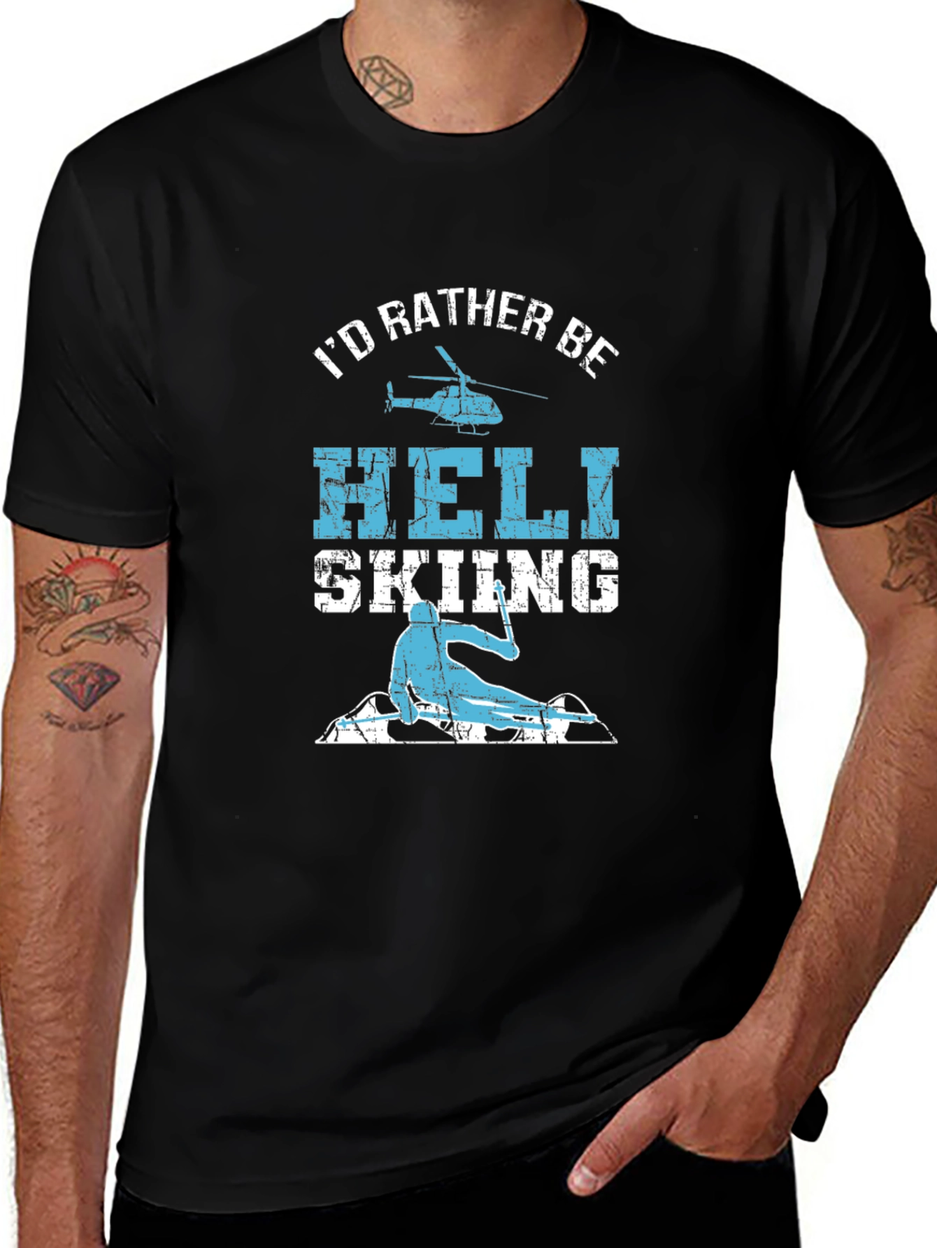 Heli Skiing T-Shirt - Adventure Ready!