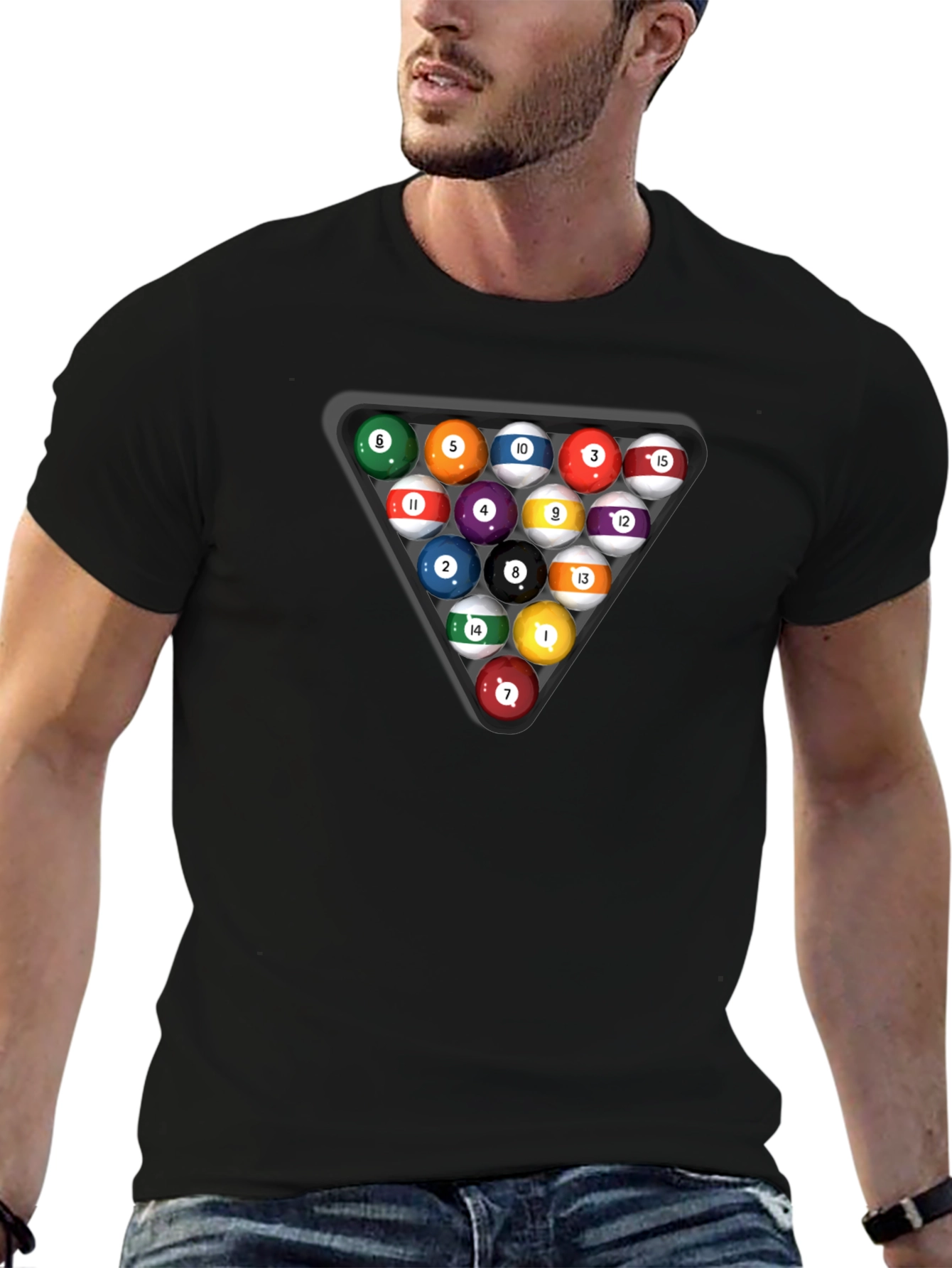 Pool Balls T-Shirt - Rack Em Up!