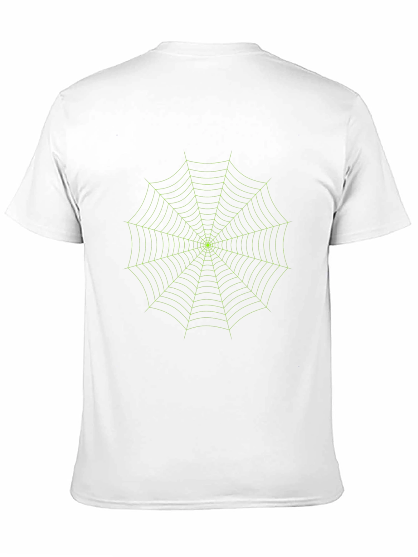 Glow Spider Web Tee - Black Cotton Graphic T-Shirt