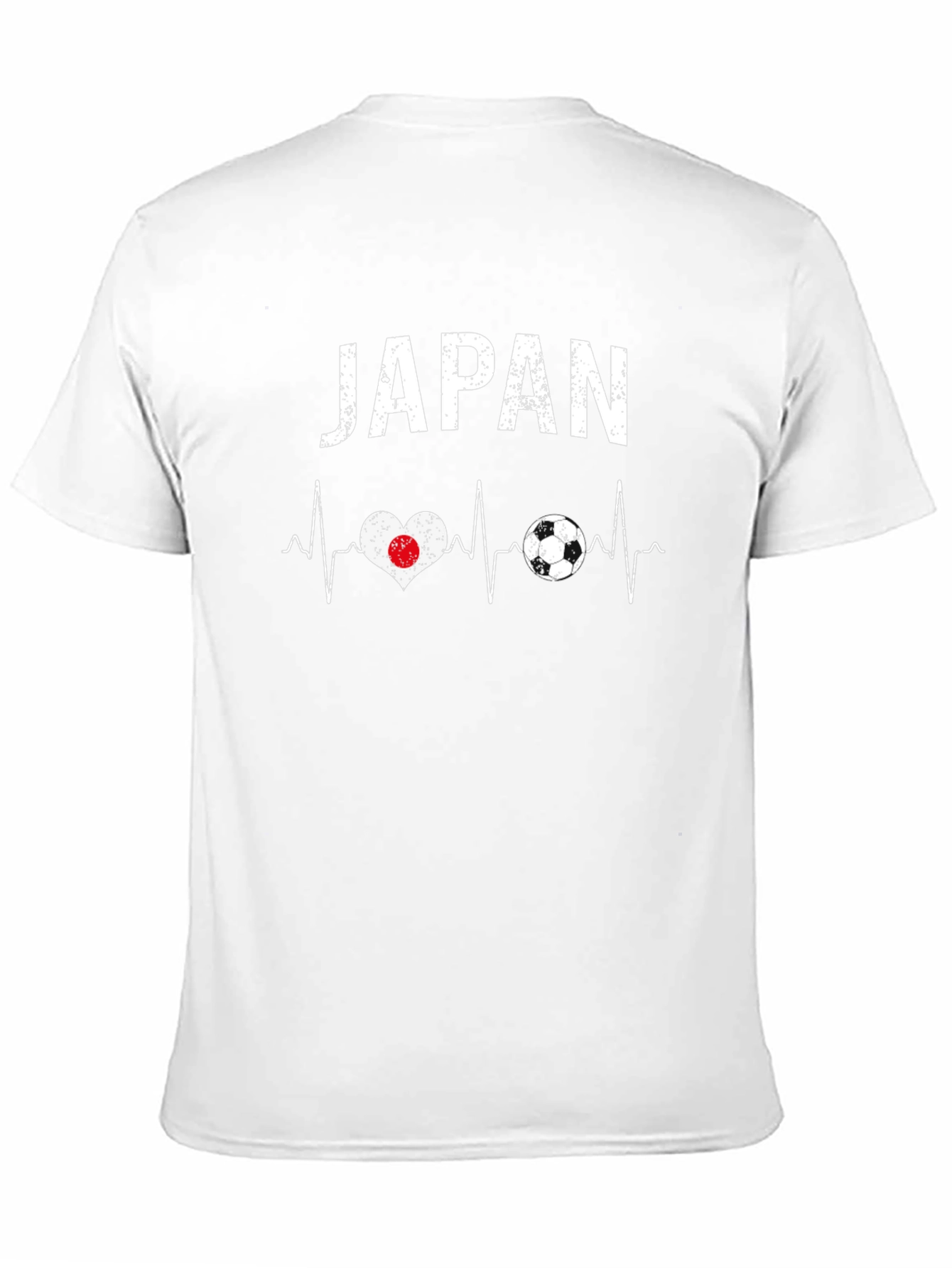 Japan Soccer Heartbeat T-Shirt - Black