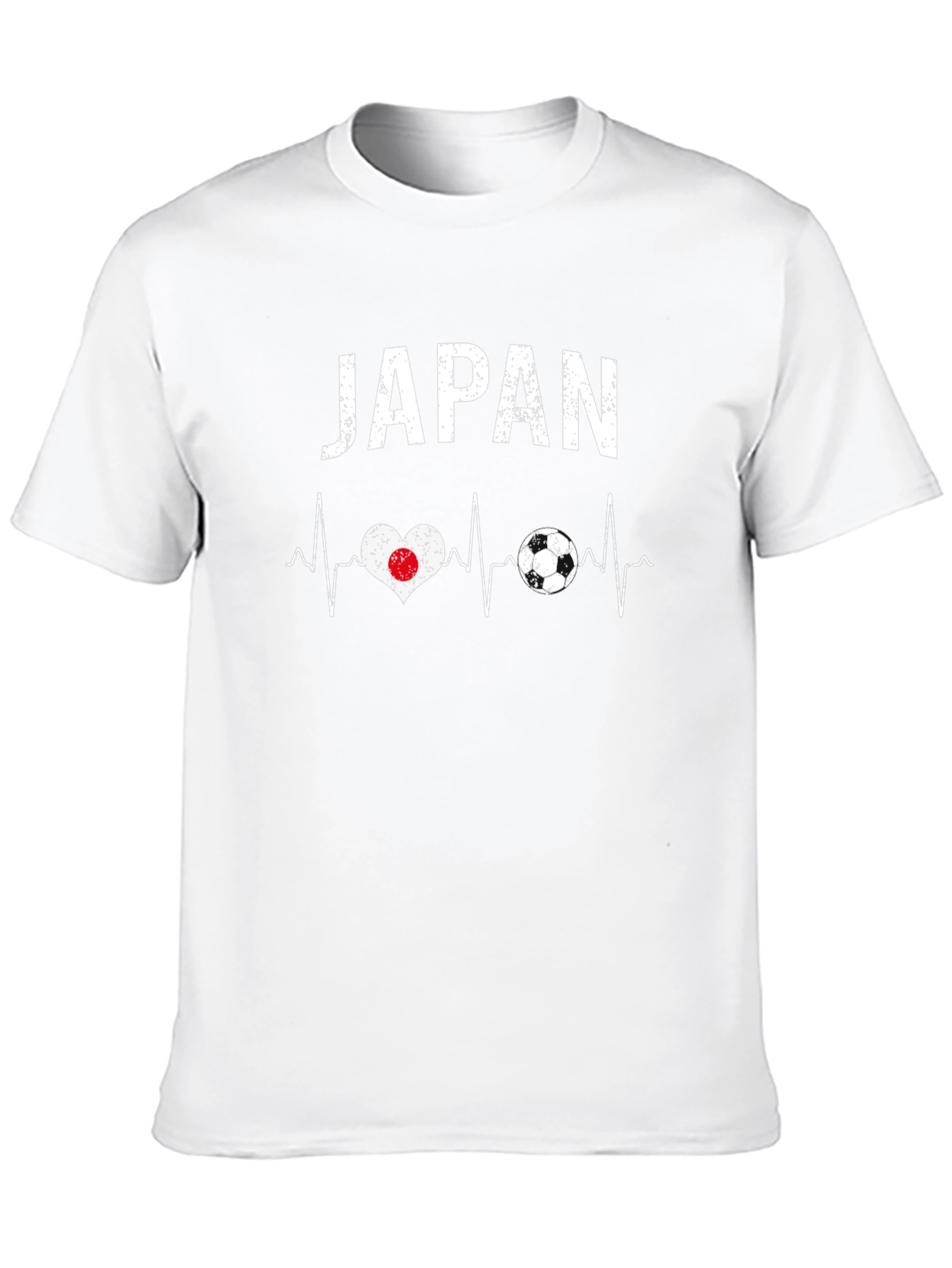 Japan Soccer Heartbeat T-Shirt - Black