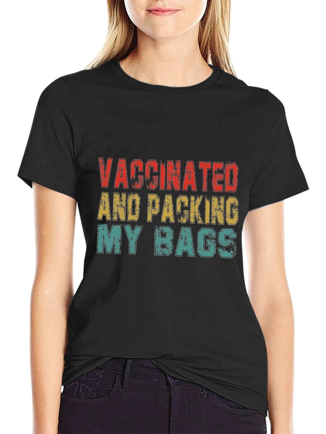 Vaccinated & Packing My Bags Graphic Tee