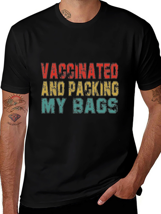 Vaccinated & Packing My Bags Graphic Tee