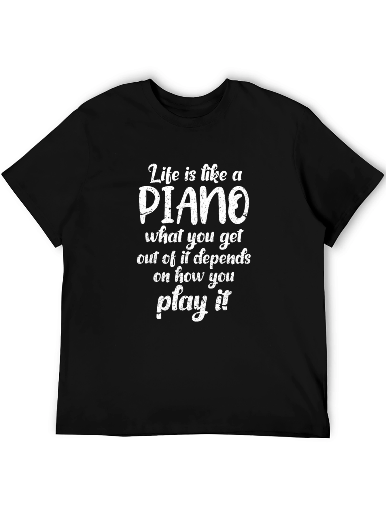 Piano Life T-Shirt -  Motivational Music Tee