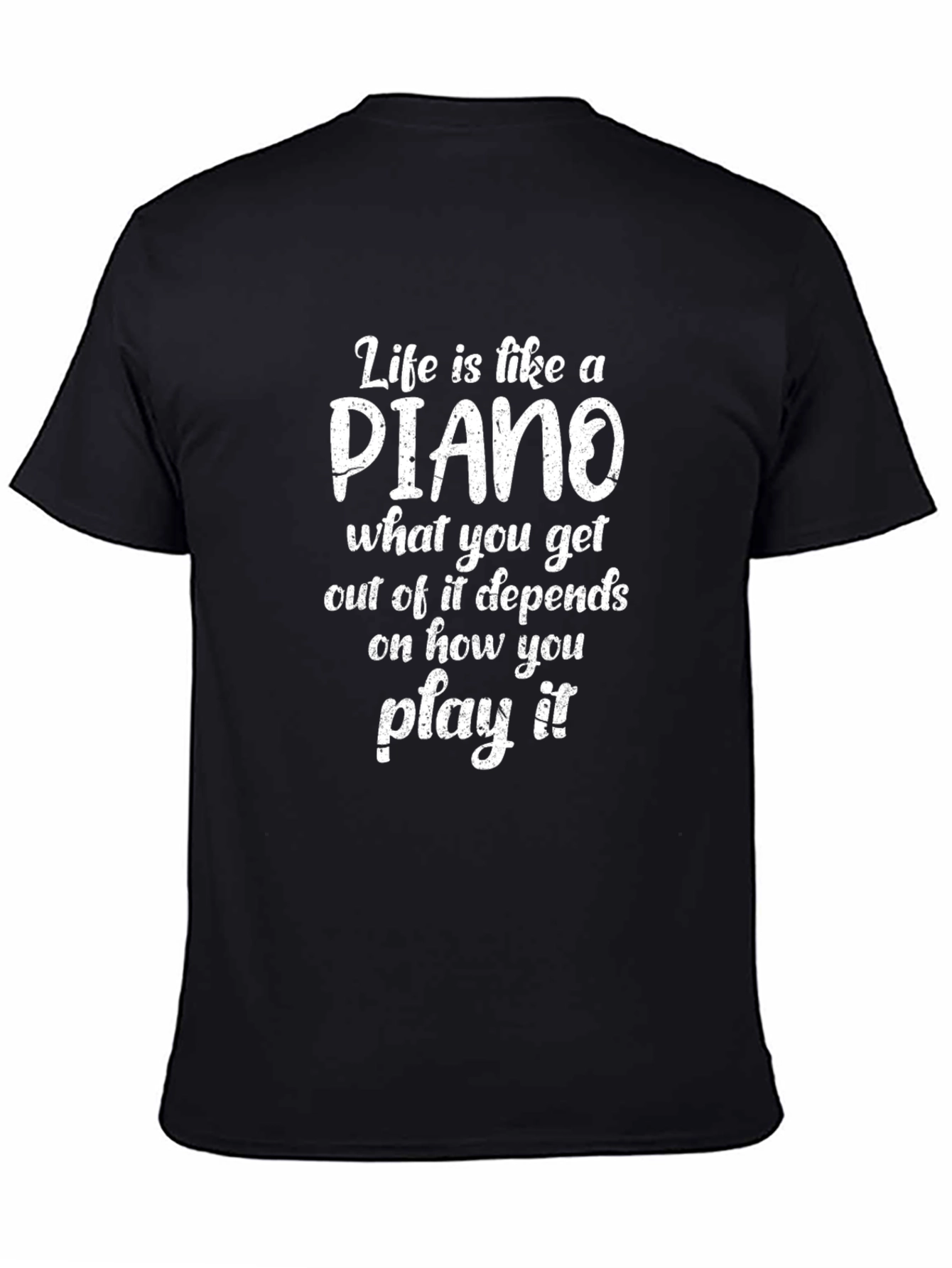 Piano Life T-Shirt -  Motivational Music Tee