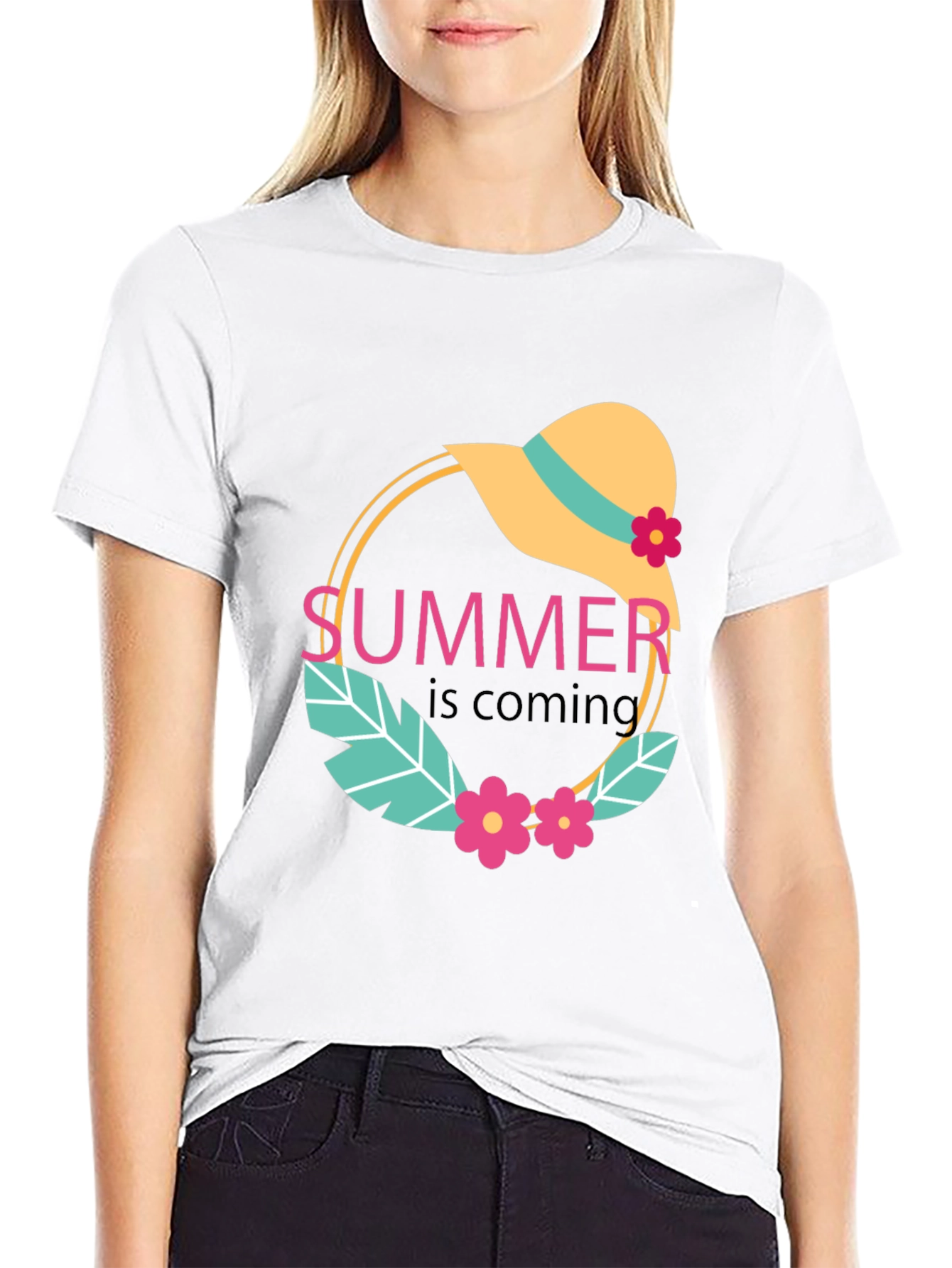Summer is Coming Black Graphic Tee