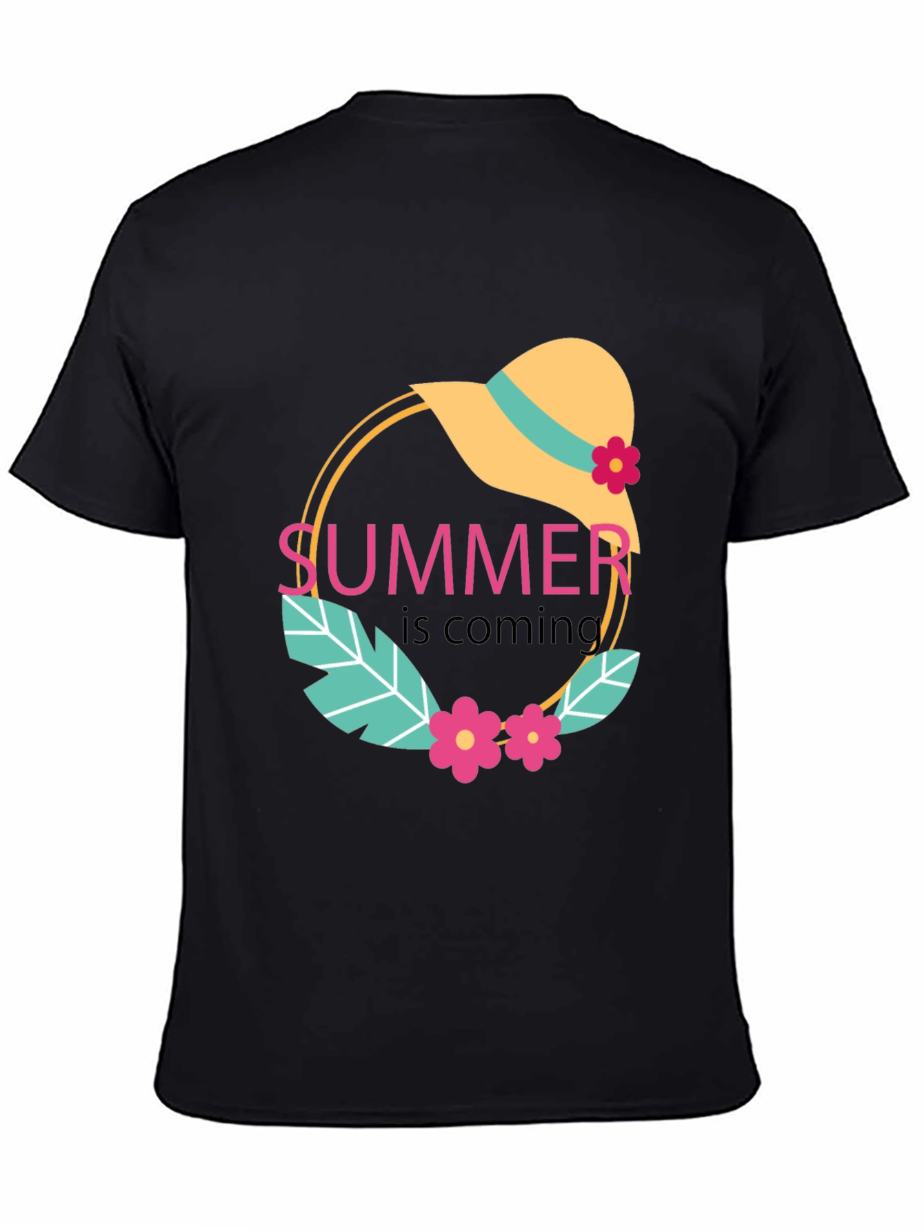 Summer is Coming Black Graphic Tee