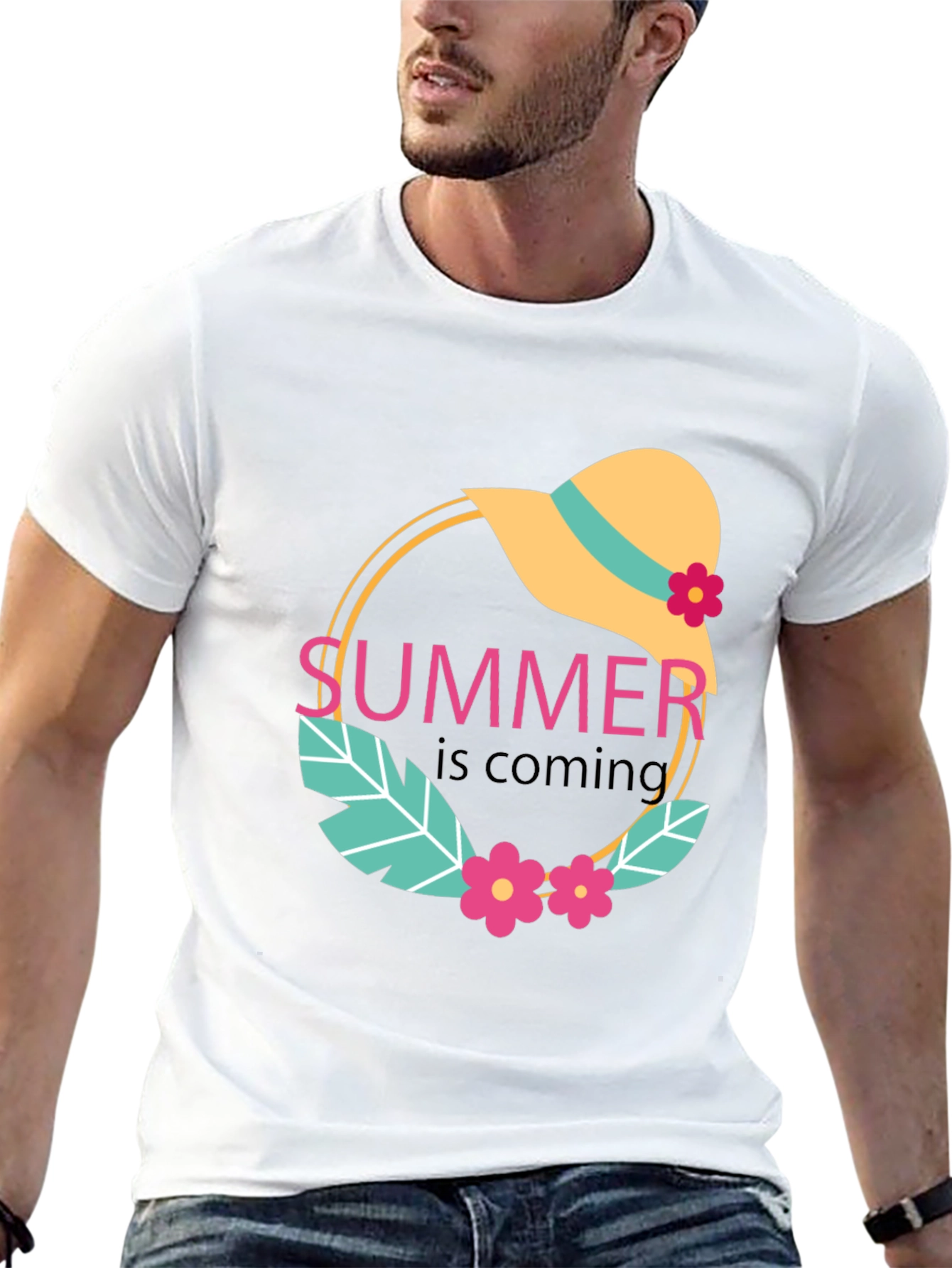 Summer is Coming Black Graphic Tee