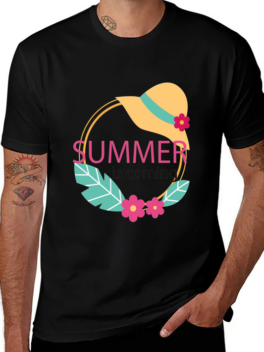 Summer is Coming Black Graphic Tee