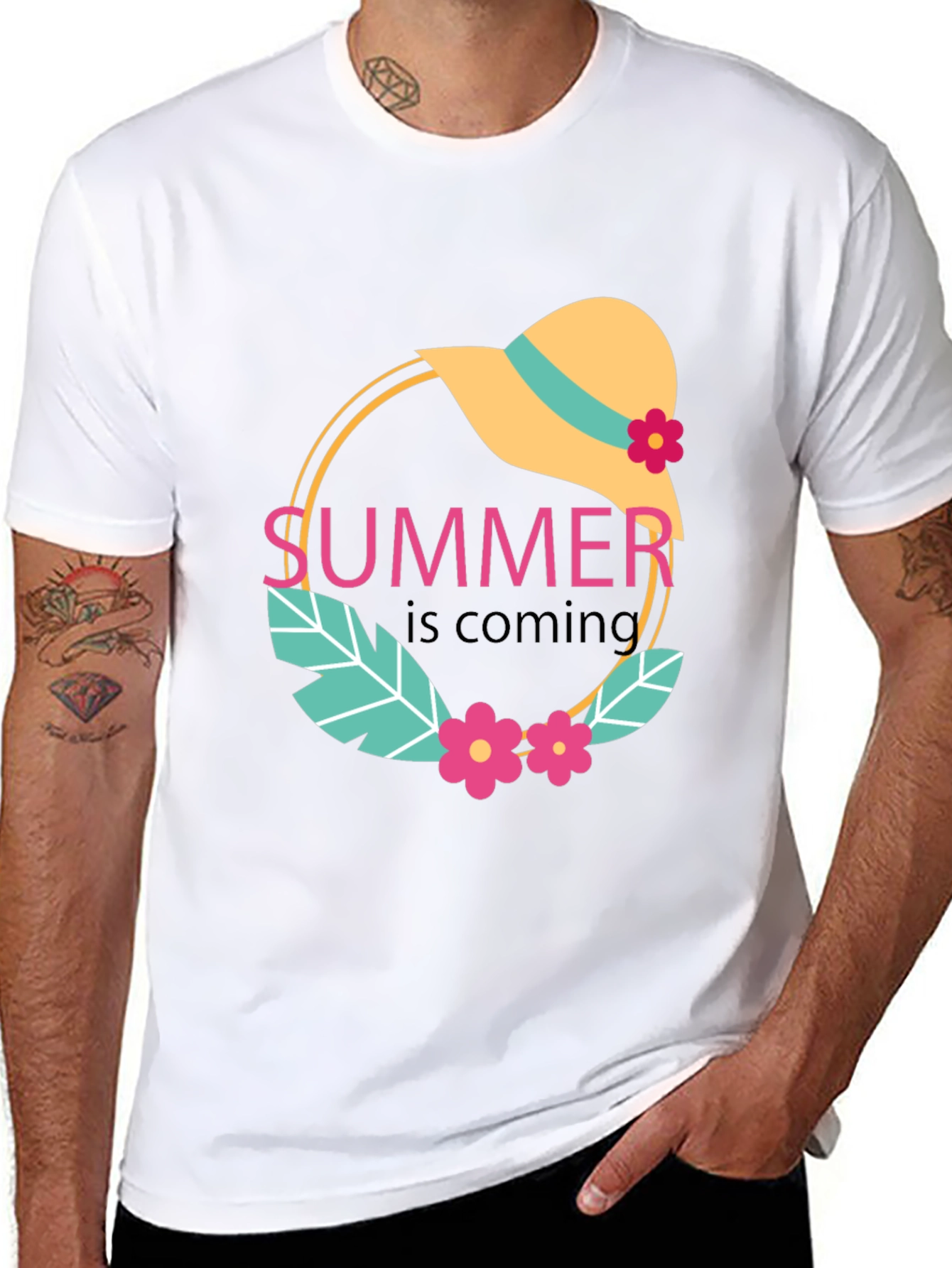 Summer is Coming Black Graphic Tee