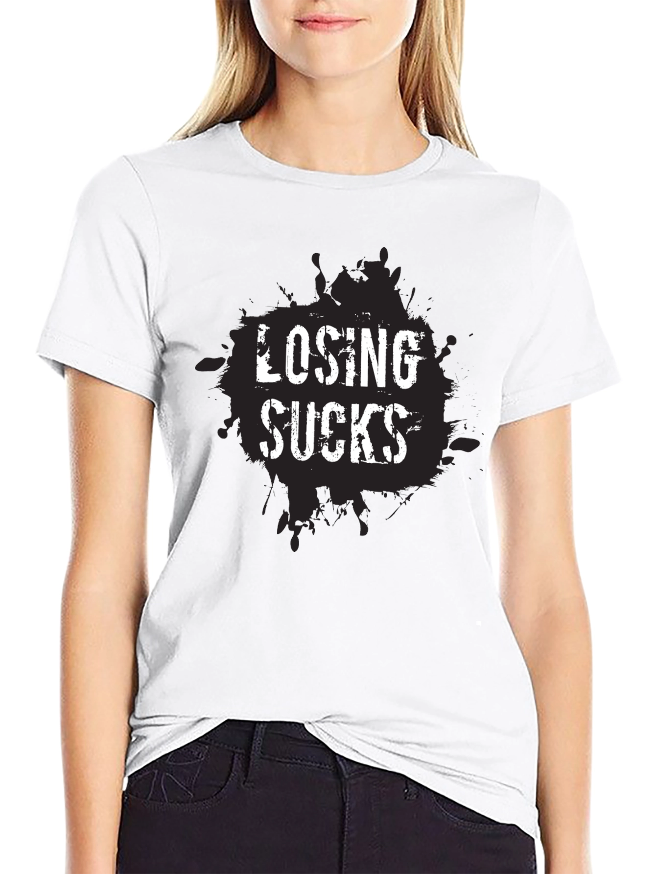 Losing Sucks Black T-Shirt