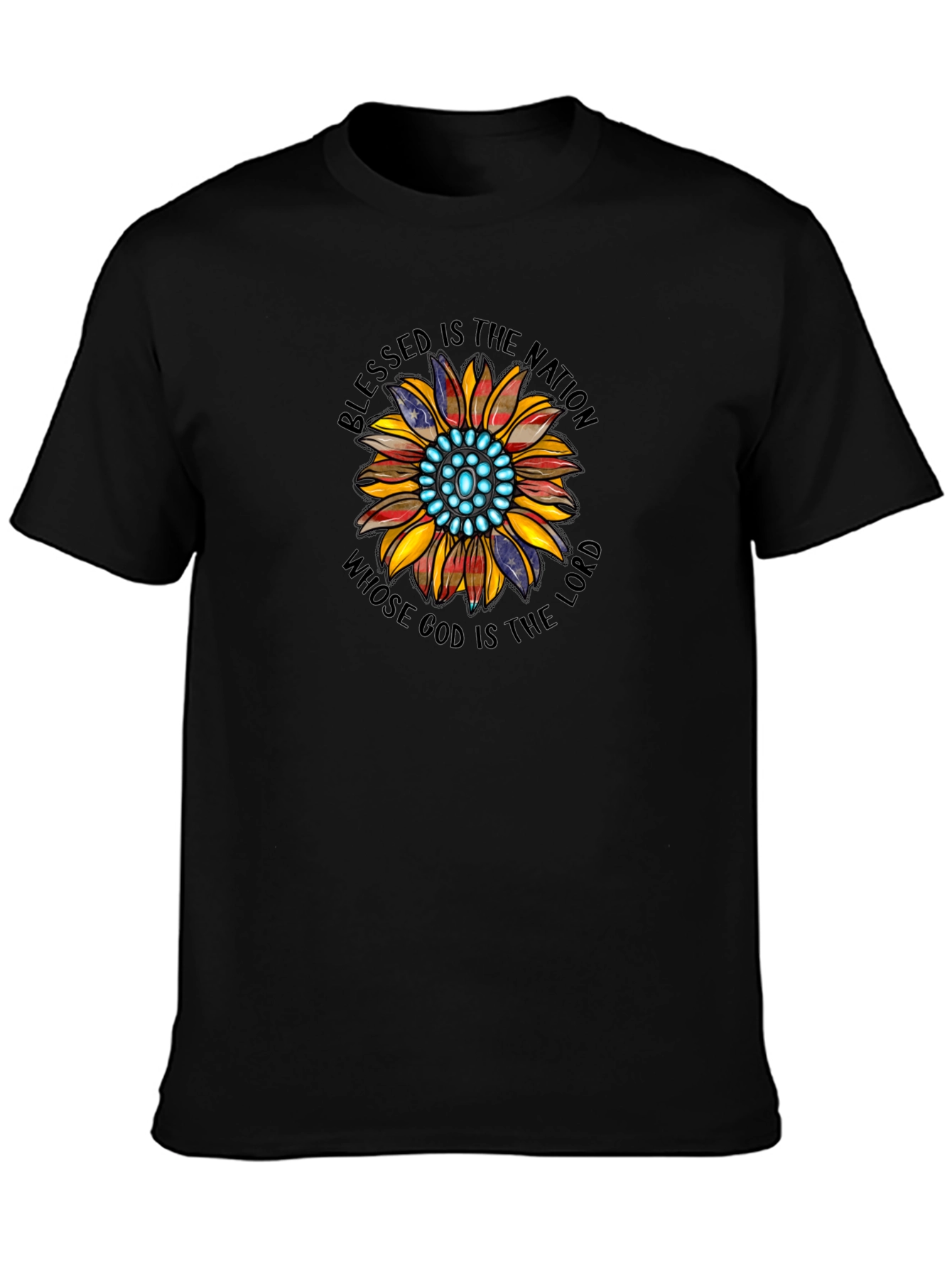 Blessed Nation Sunflower Graphic T-Shirt
