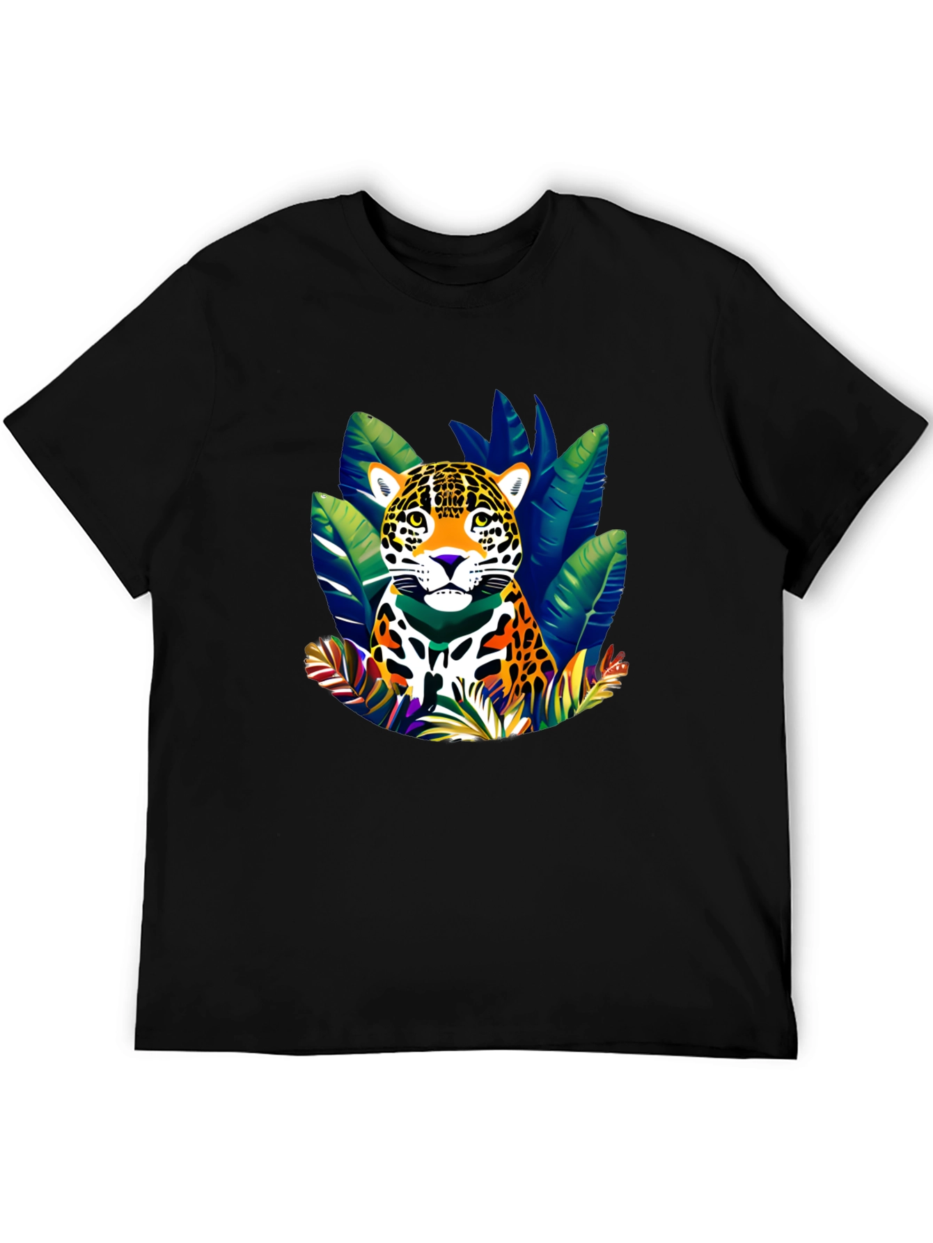 Jaguar Jungle Graphic T-Shirt - Bold Wildlife Design