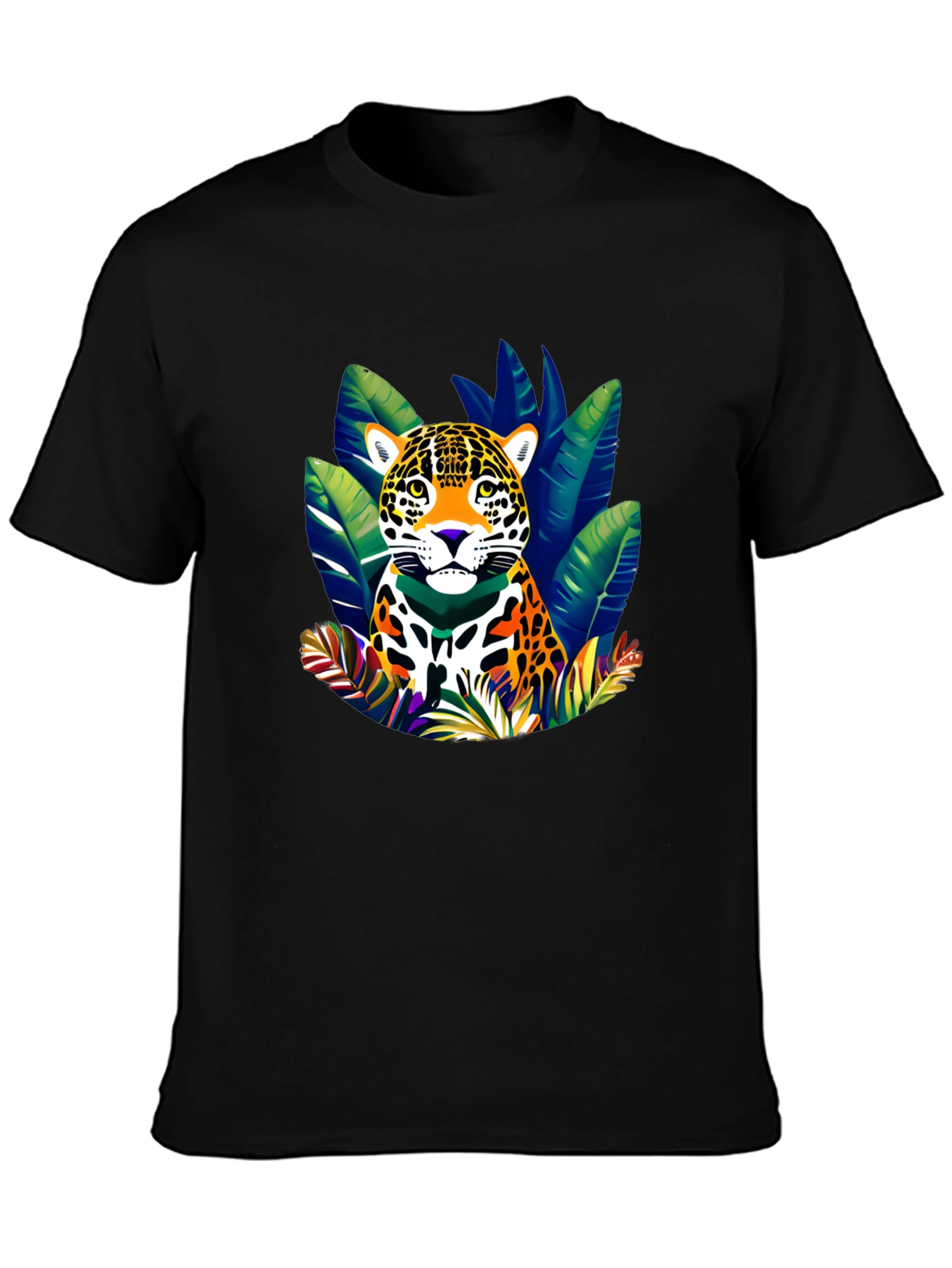 Jaguar Jungle Graphic T-Shirt - Bold Wildlife Design