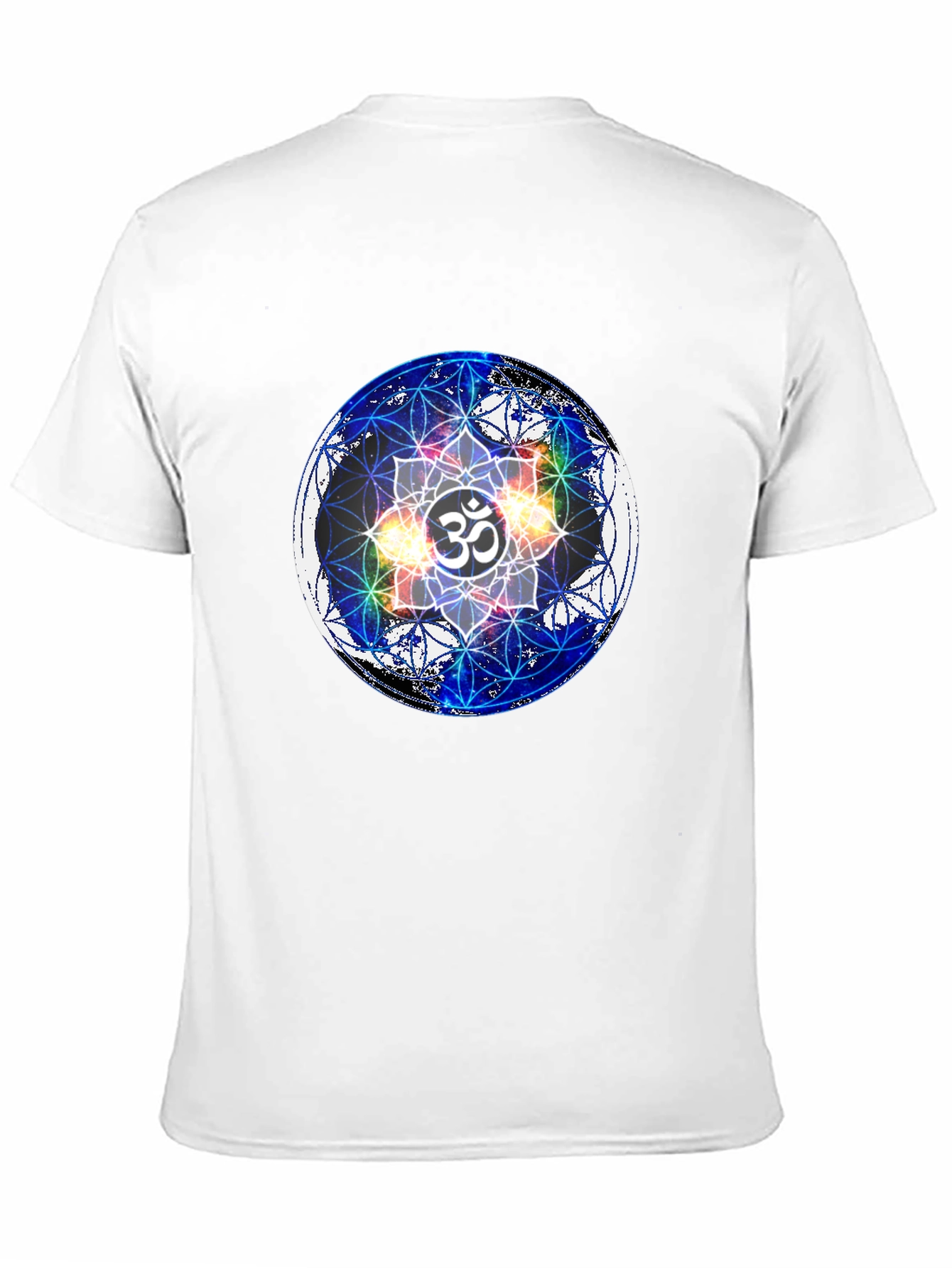 Om Mandala Black T-Shirt - Spiritual Design