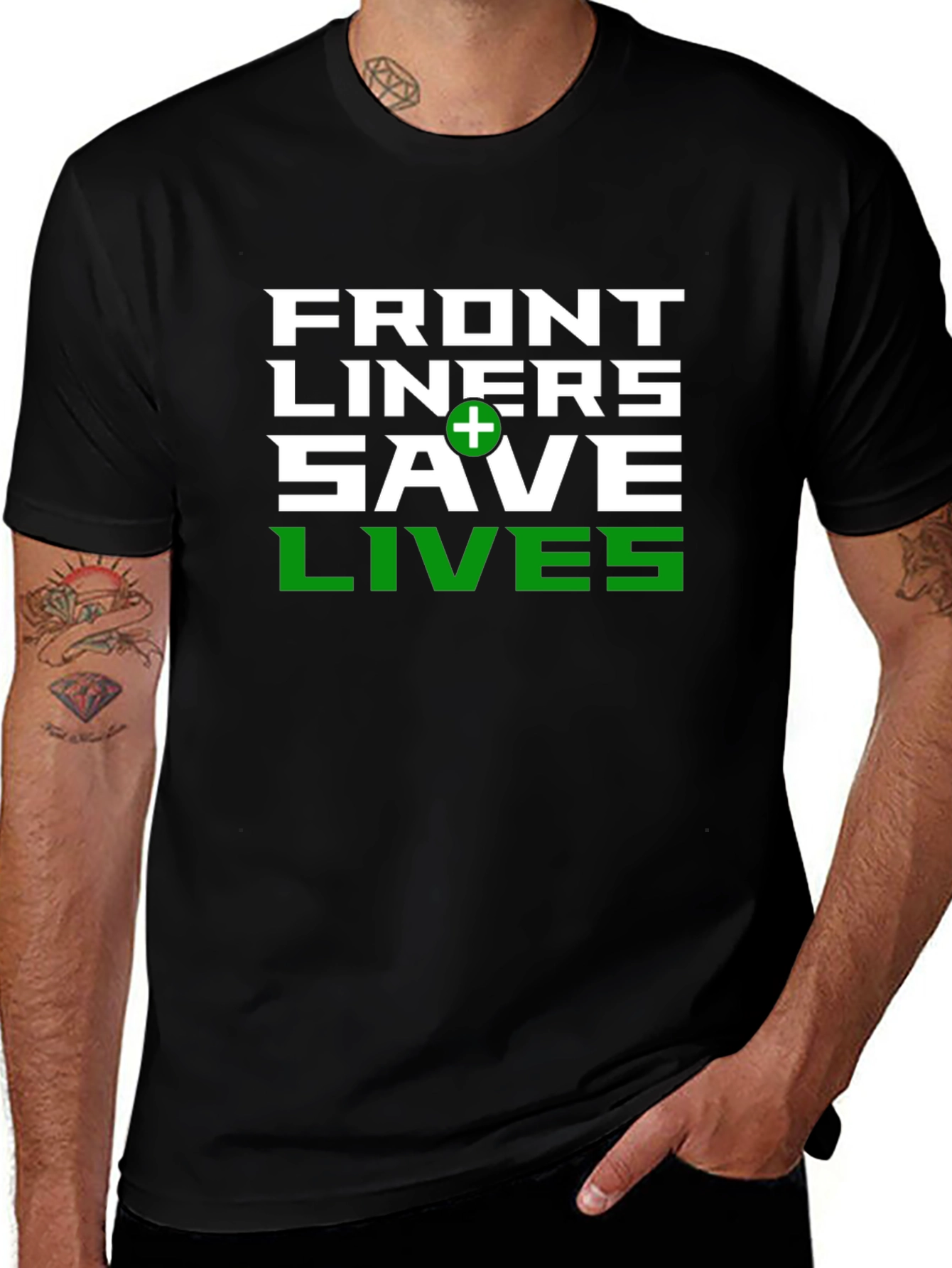 Front Liners Save Lives Graphic T-Shirt