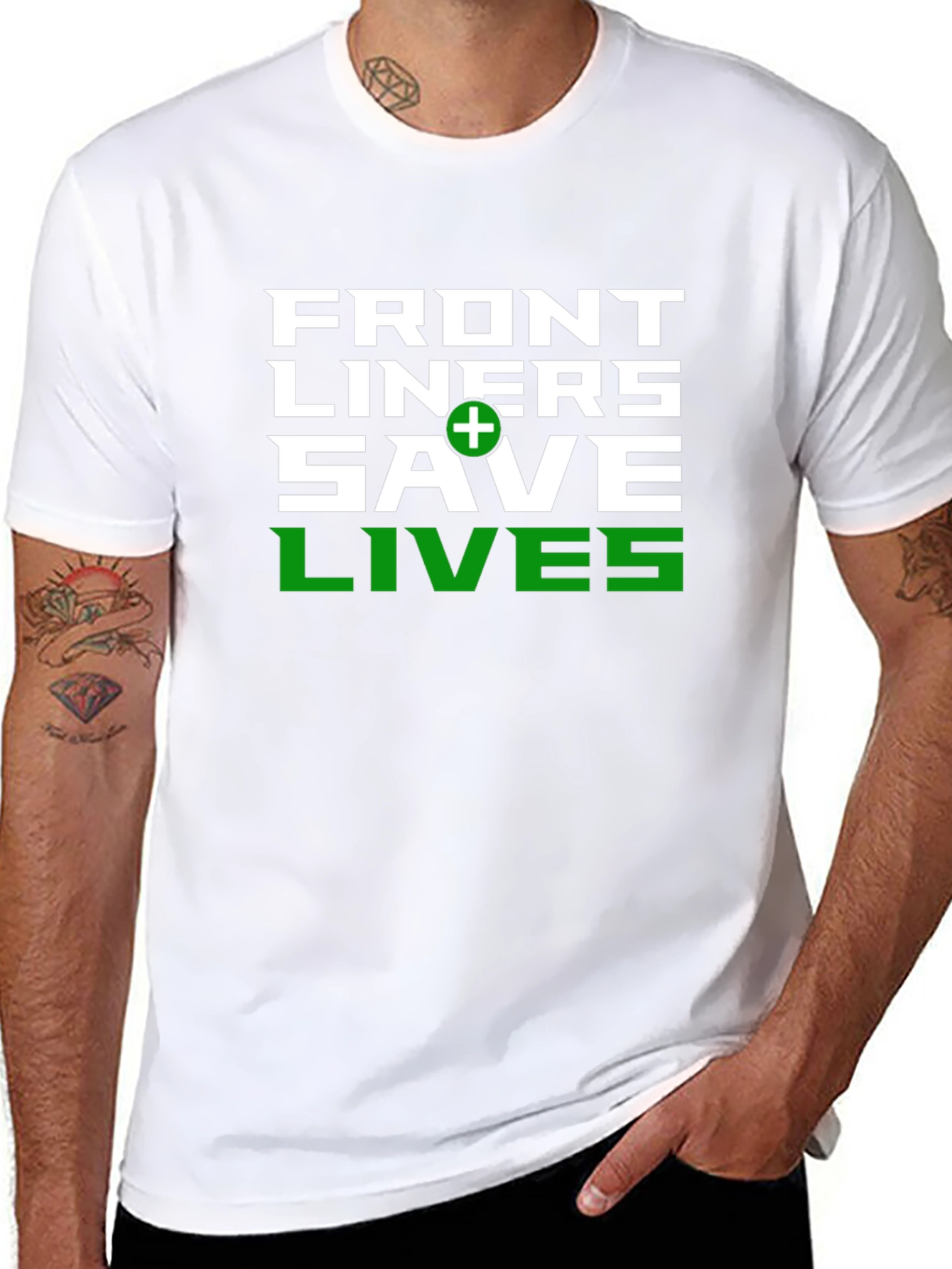 Front Liners Save Lives Graphic T-Shirt