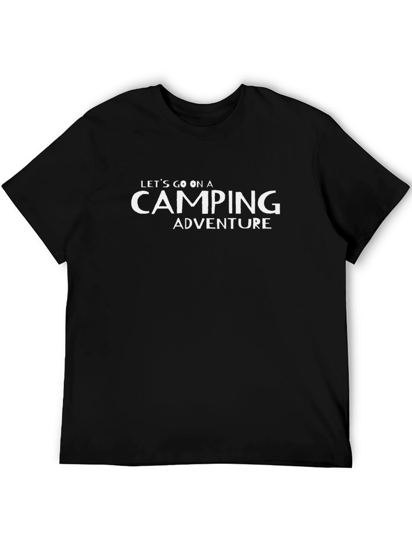 Camping Adventure Black T-Shirt