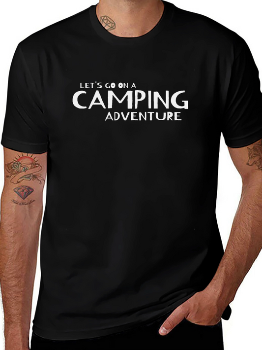 Camping Adventure Black T-Shirt