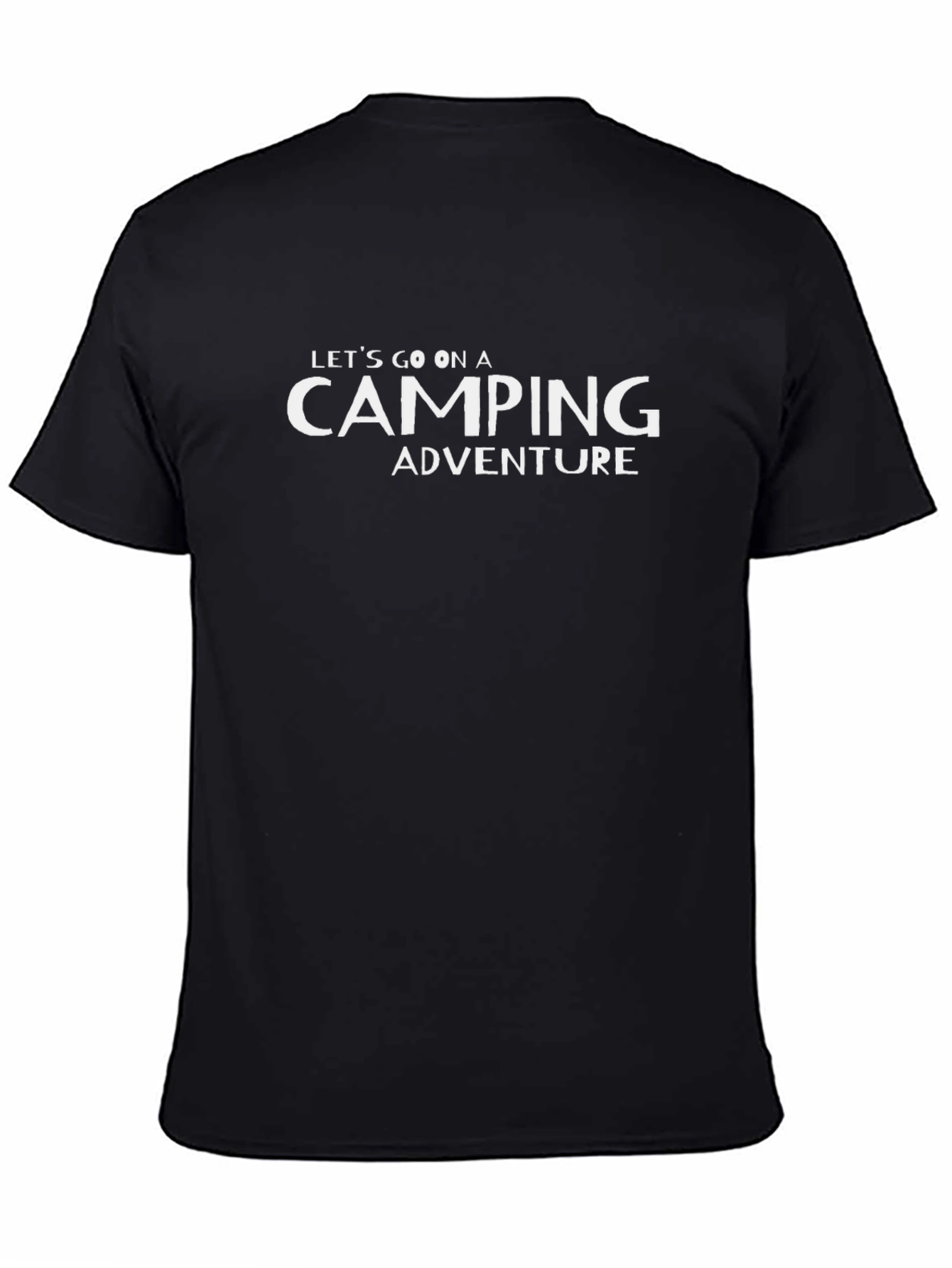 Camping Adventure Black T-Shirt