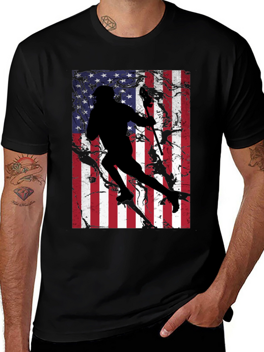 USA Lacrosse Player T-Shirt