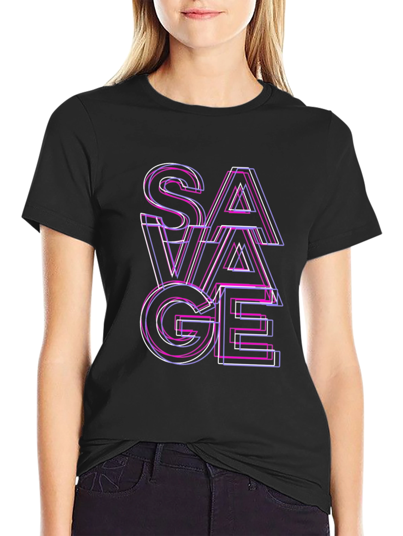 Savage Graphic T-Shirt - Edgy Fashion Statement